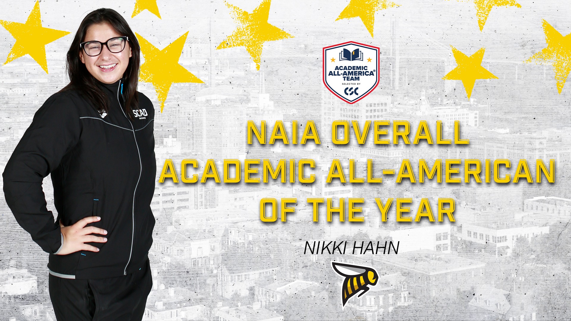 Nikki Hahn CSC NAIA Overall Academic All-American of the Year