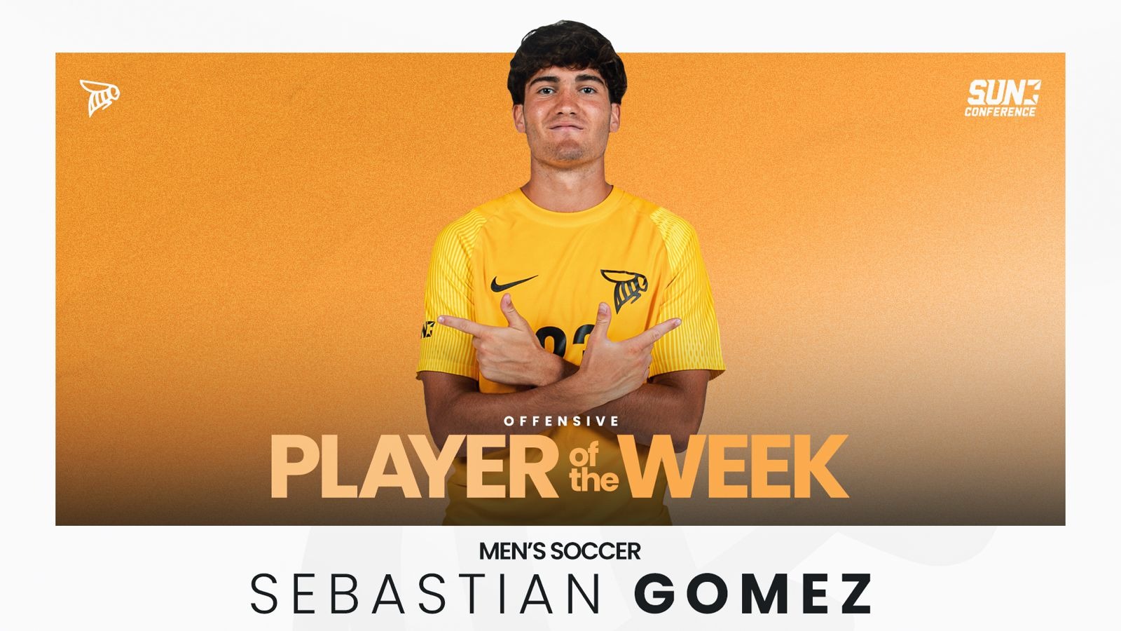 Sebastian Gomez Sun Conference Offensive Player of the Week