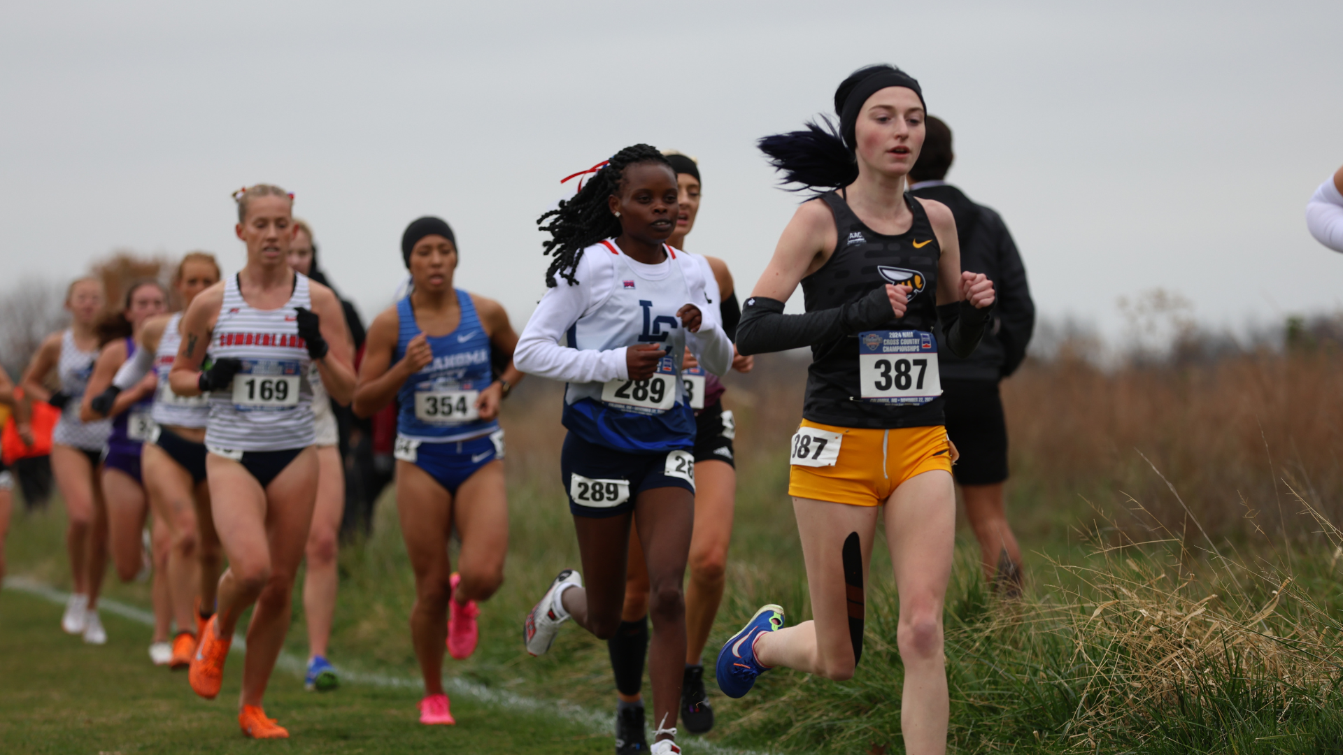 Avery Raymond races at the NAIA National Championships
