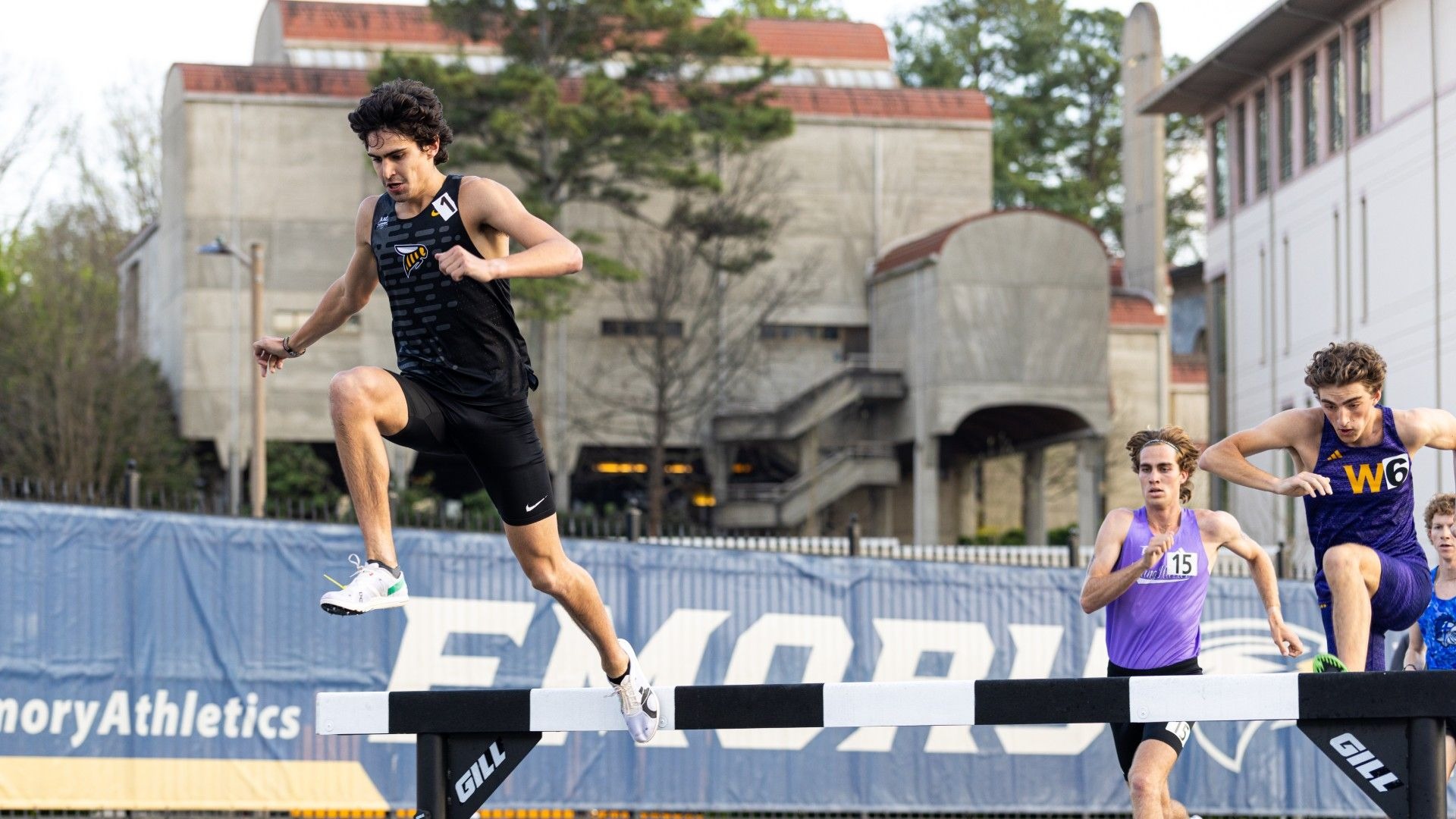 Will Karim races steeplechase at Emory