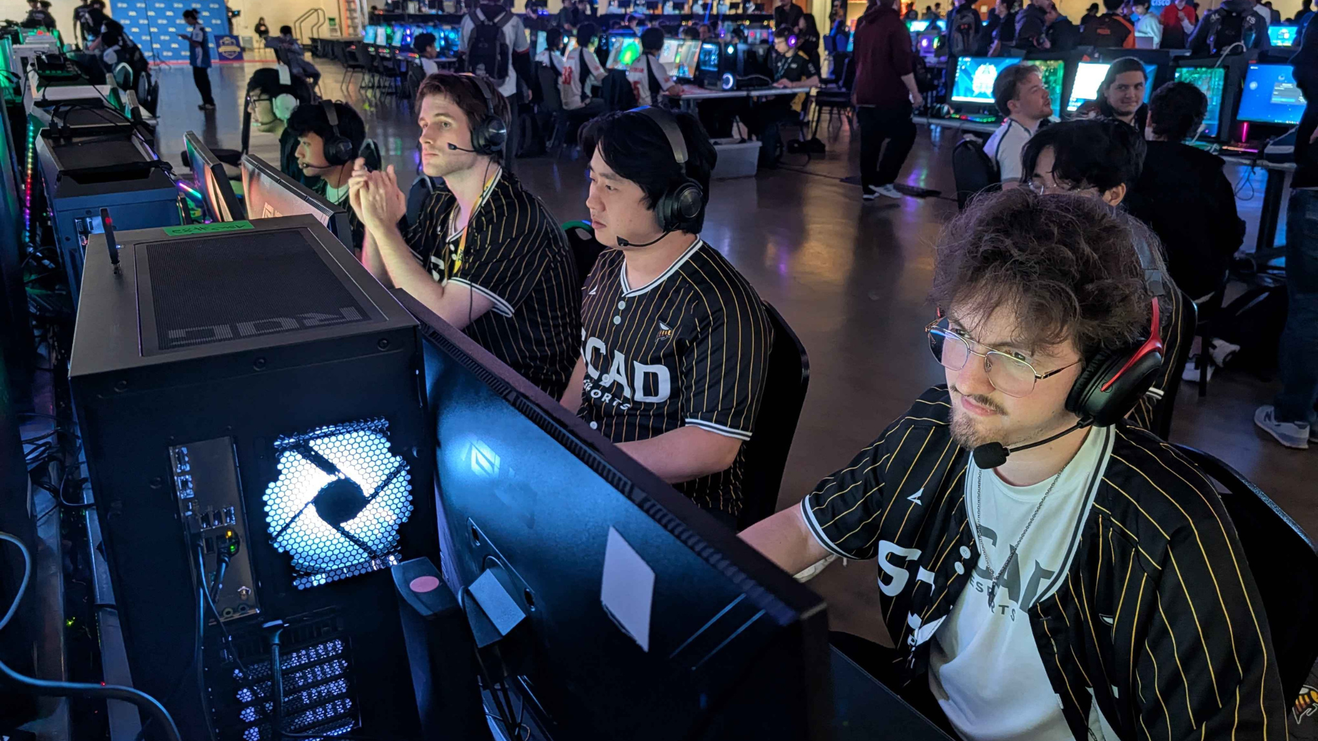 SCAD Esports players focus on their screens.