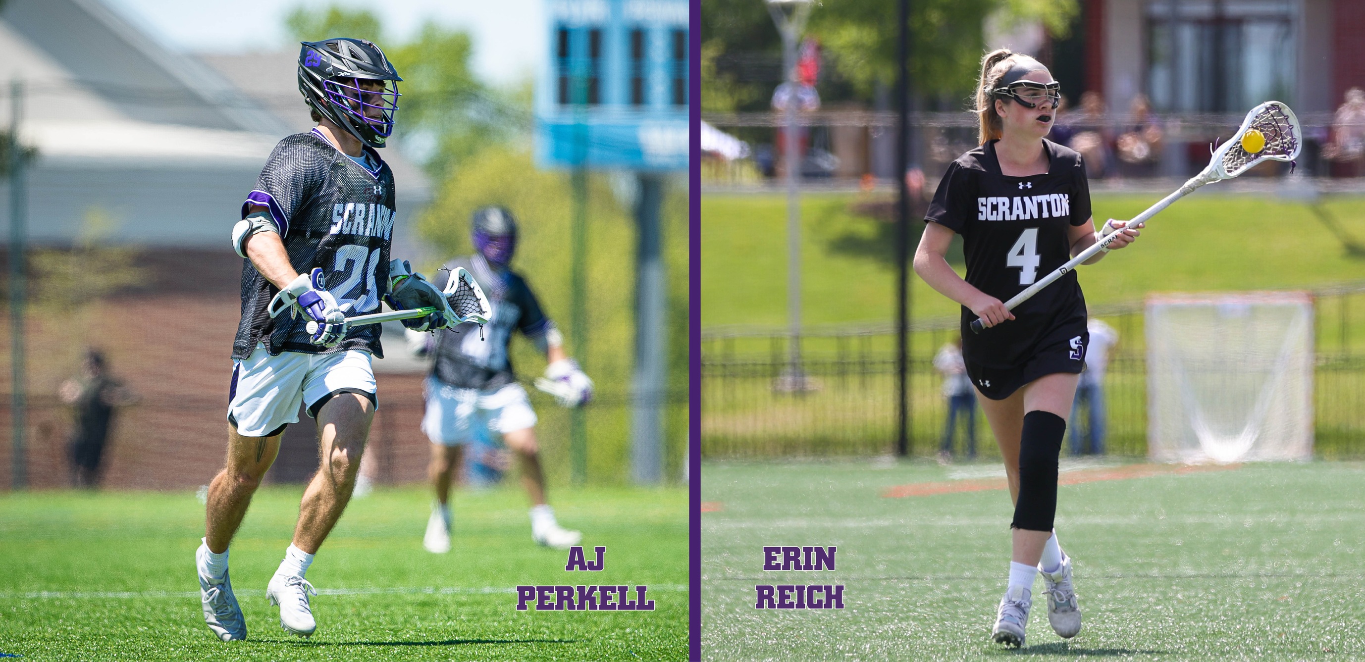 Perkell, Reich of Men's & Women's Lacrosse Named CoScranton Athletes