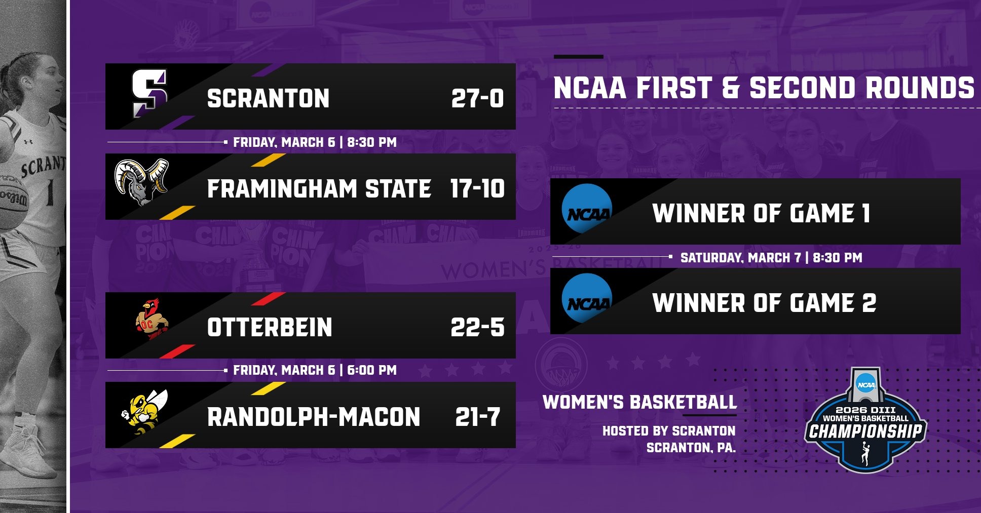 WBB 2026 First Weekend Bracket