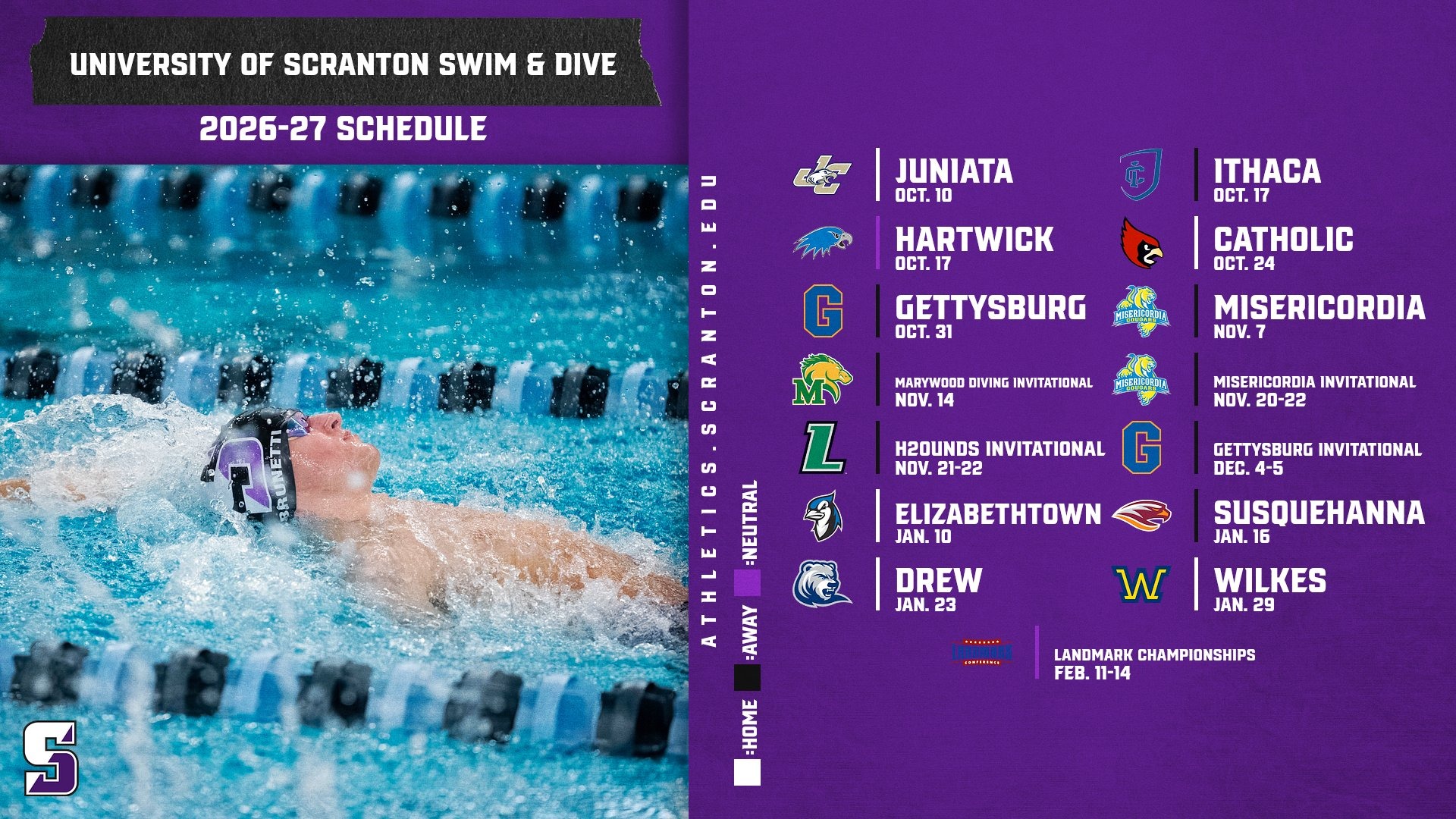 Scranton Swim & Dive Schedule