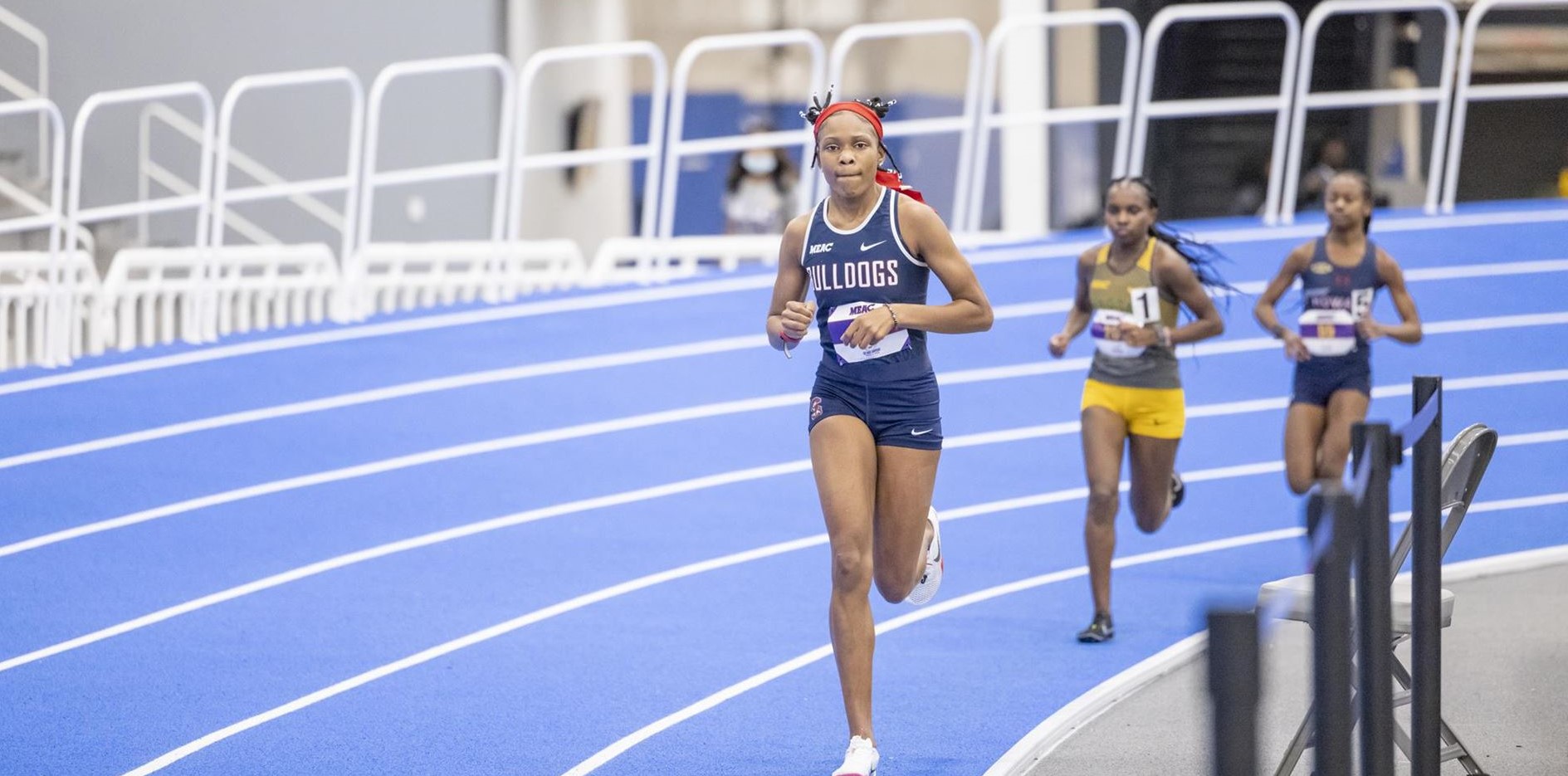 SCSU’S BANKS WINS THE 5000 METERS WITH A SCHOOLRECORD CLOCKING AT MEAC