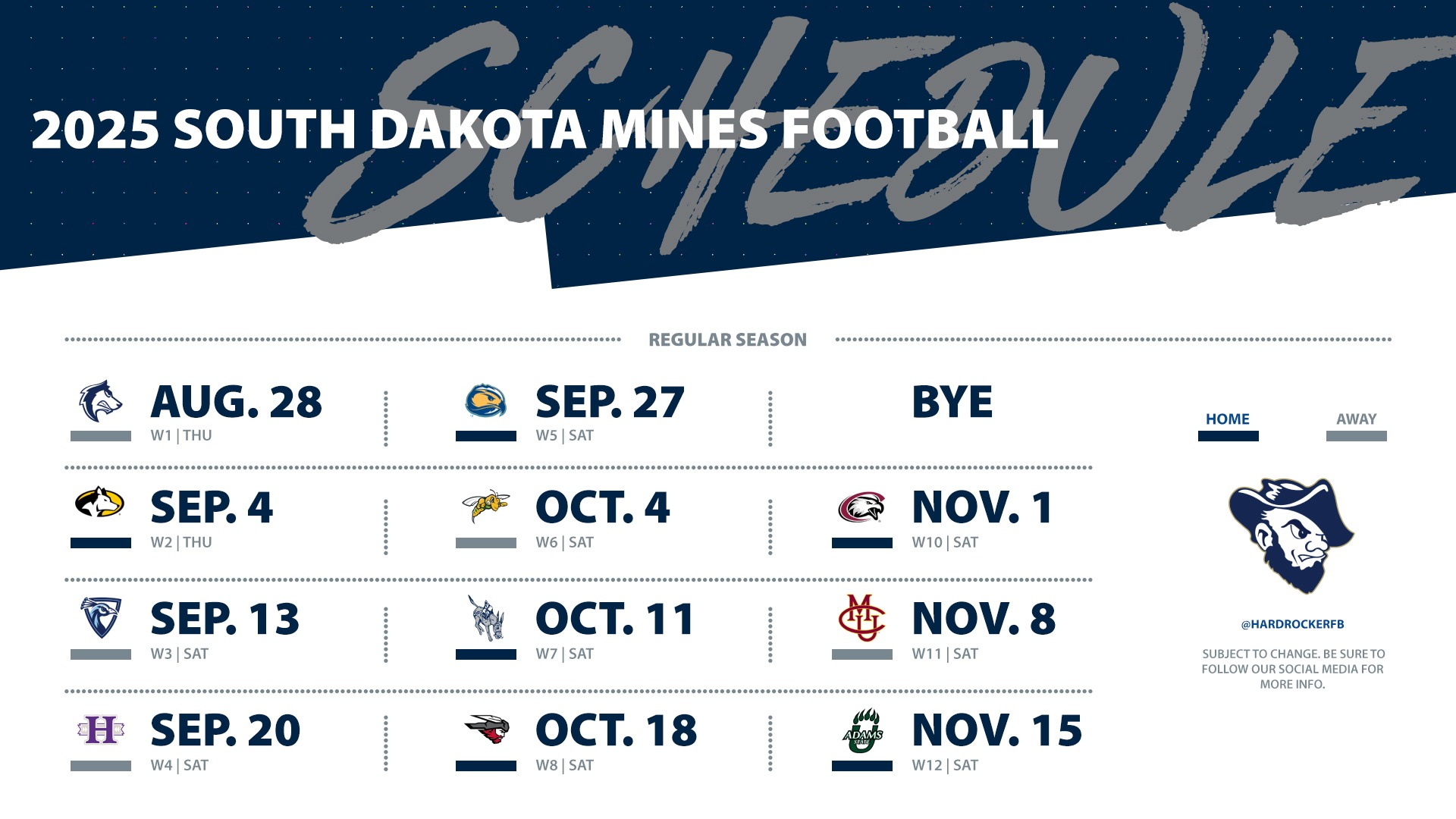 Football Announces Spring Schedule South Dakota Mines football-announces-spring-schedule-south-dakota-mines