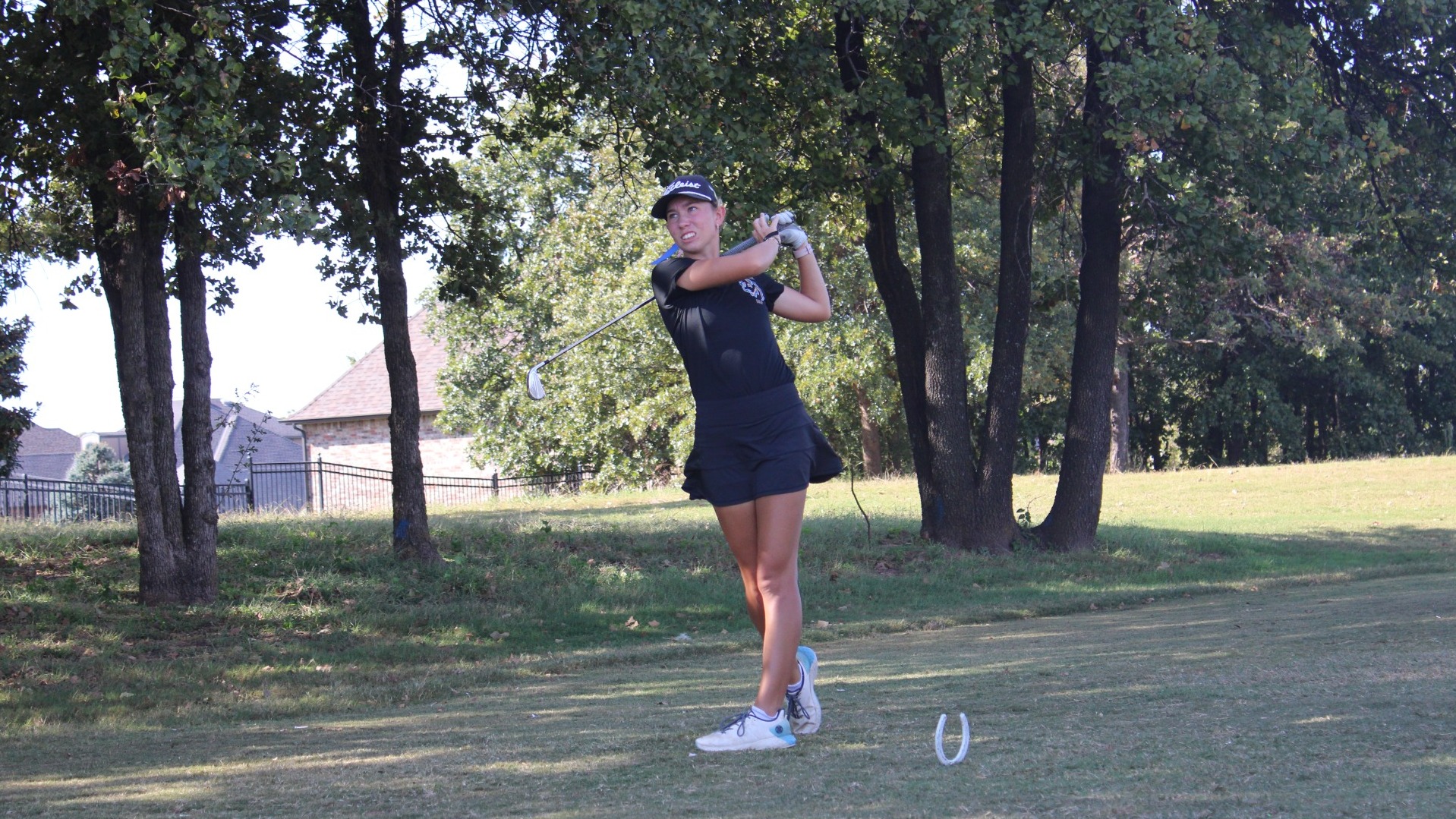 Oestreicher teeing off