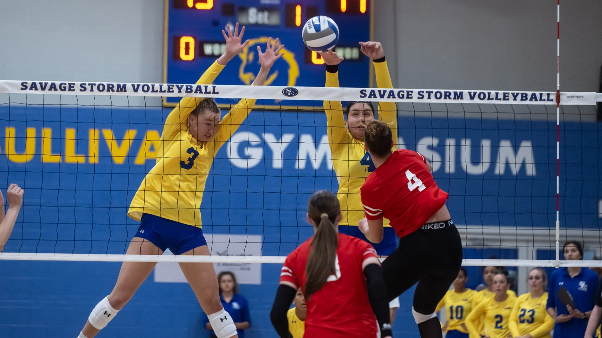 Morrison and Rocha block vs. NWOSU