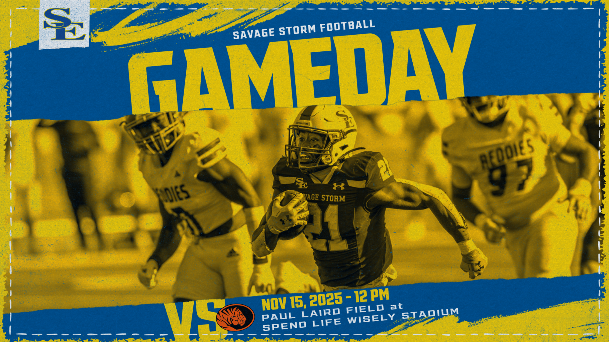 SE vs ECU Gameday Graphic featuring Johnathan Cobb Jr.