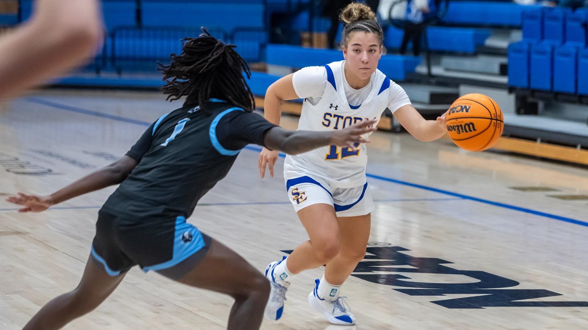 Halli Hyatt drives the ball versus Arkansas-Fort Smith