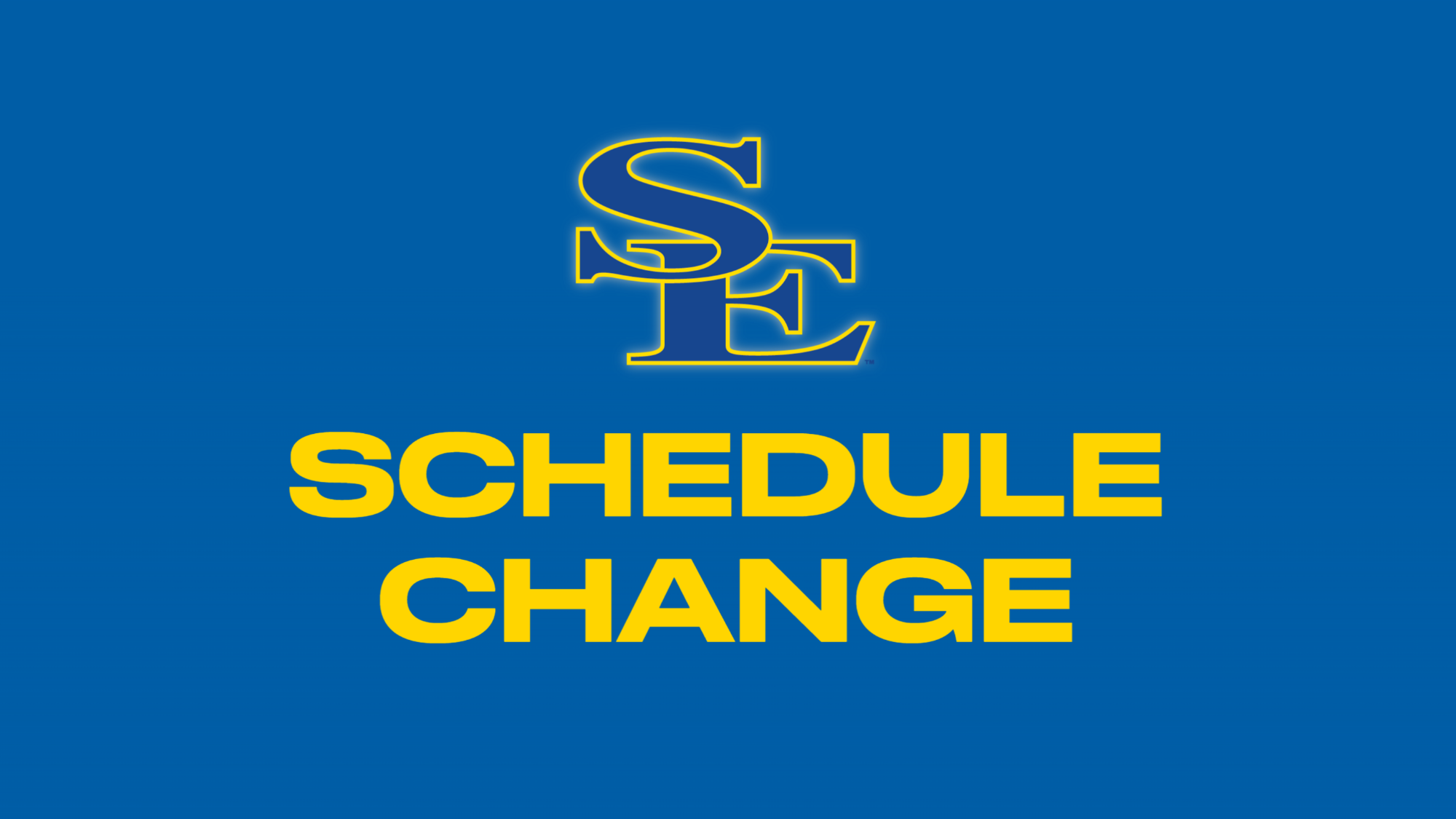 Schedule change