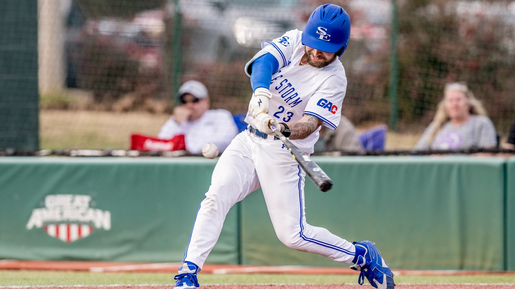 JJ Bush hits versus Ouachita Baptist