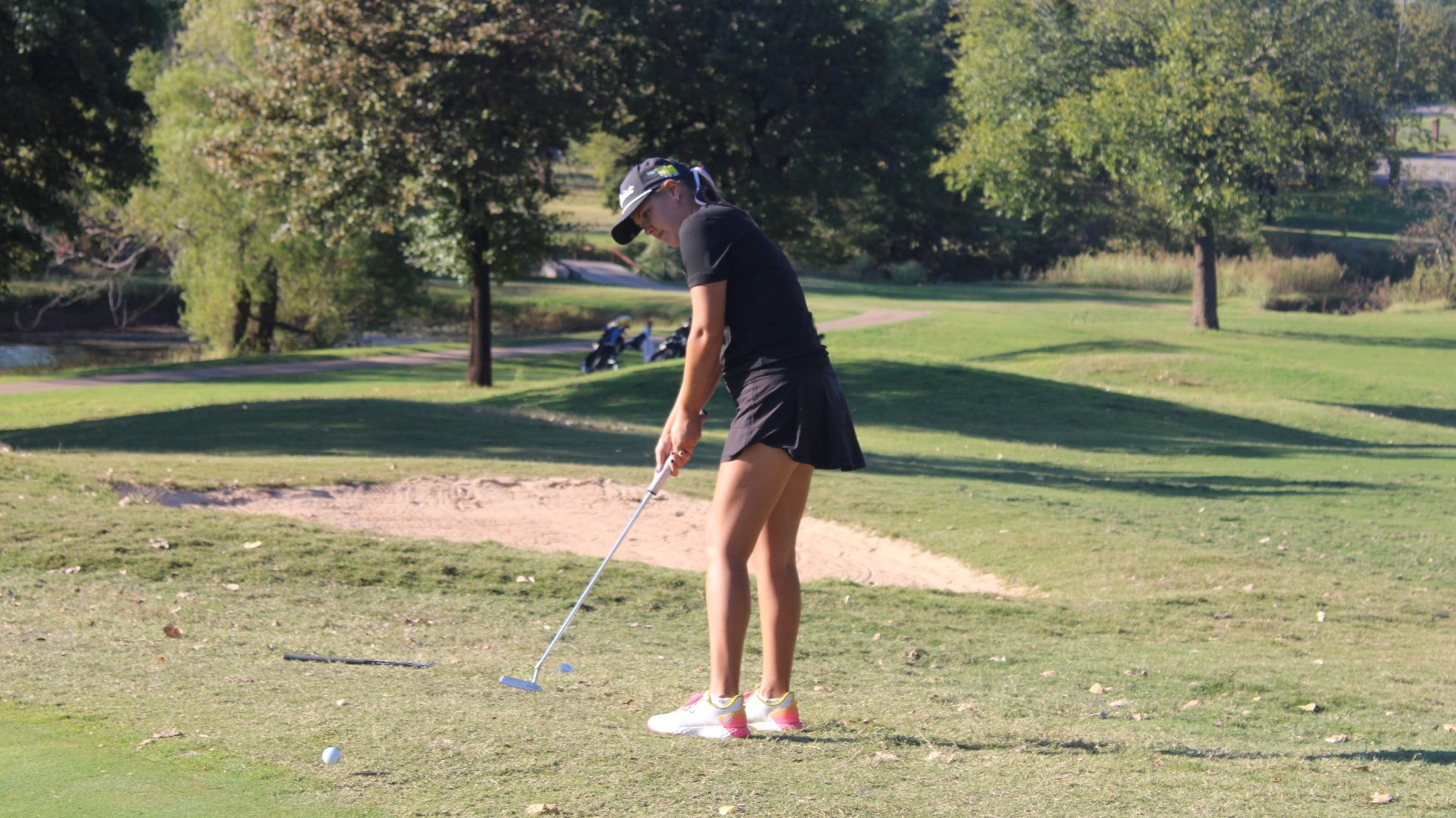 Carley Button on the green