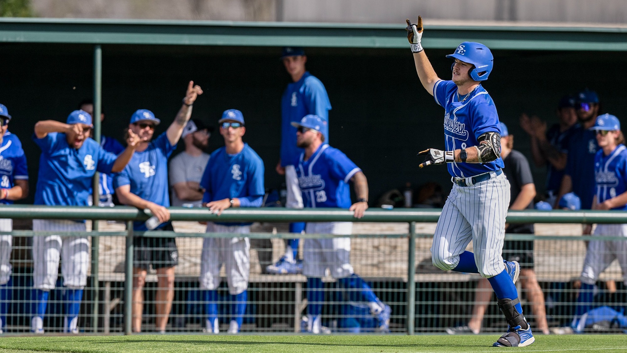 Hayden Carpenter comes home on a home run