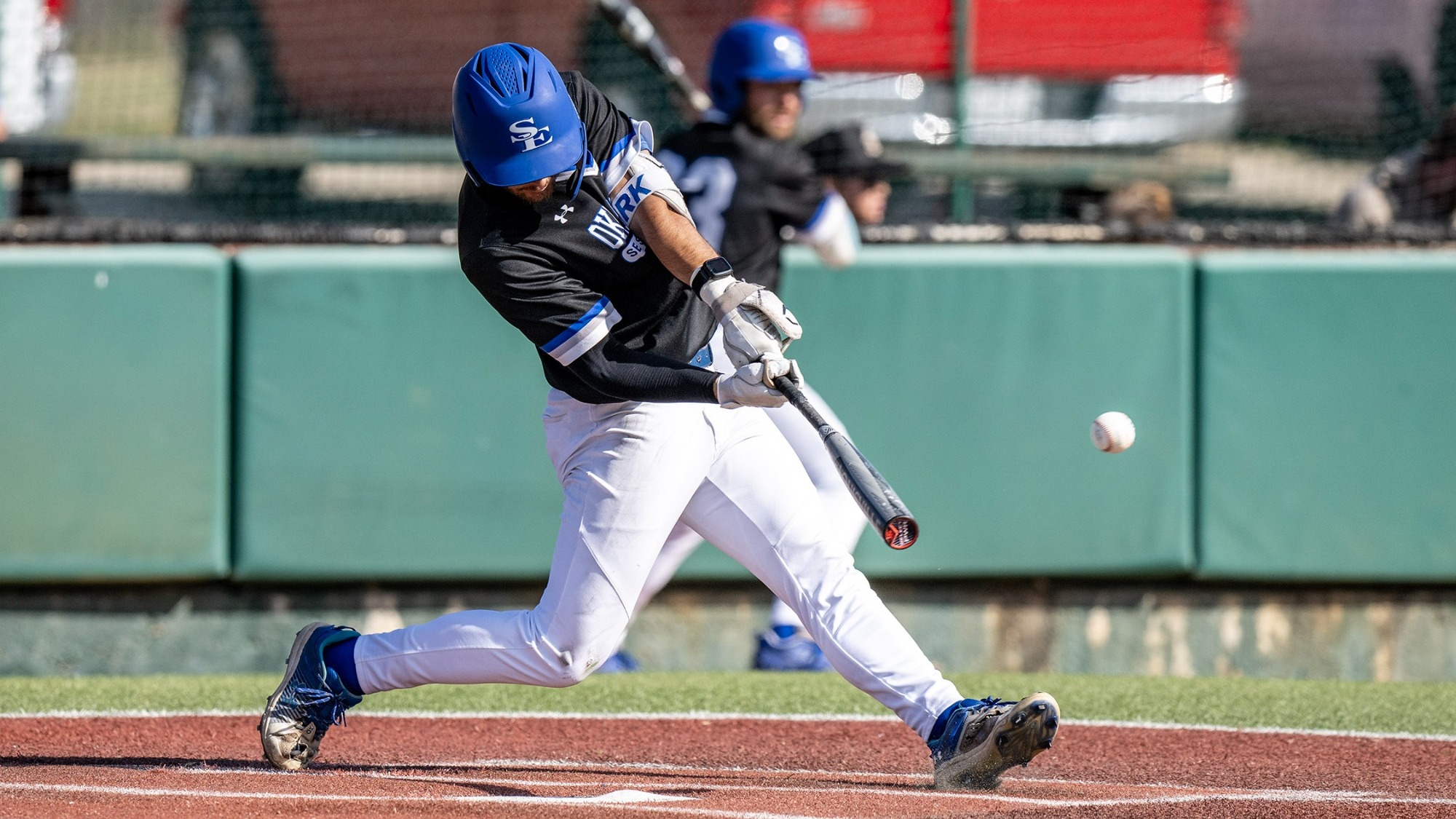 Ryan Kirk takes a swing versus East Central
