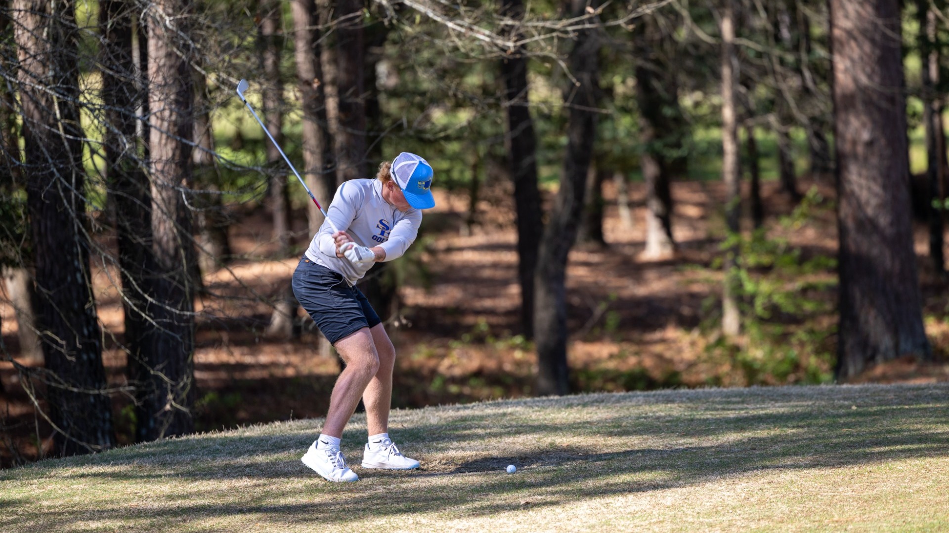 Reid Sharp on the fairway  