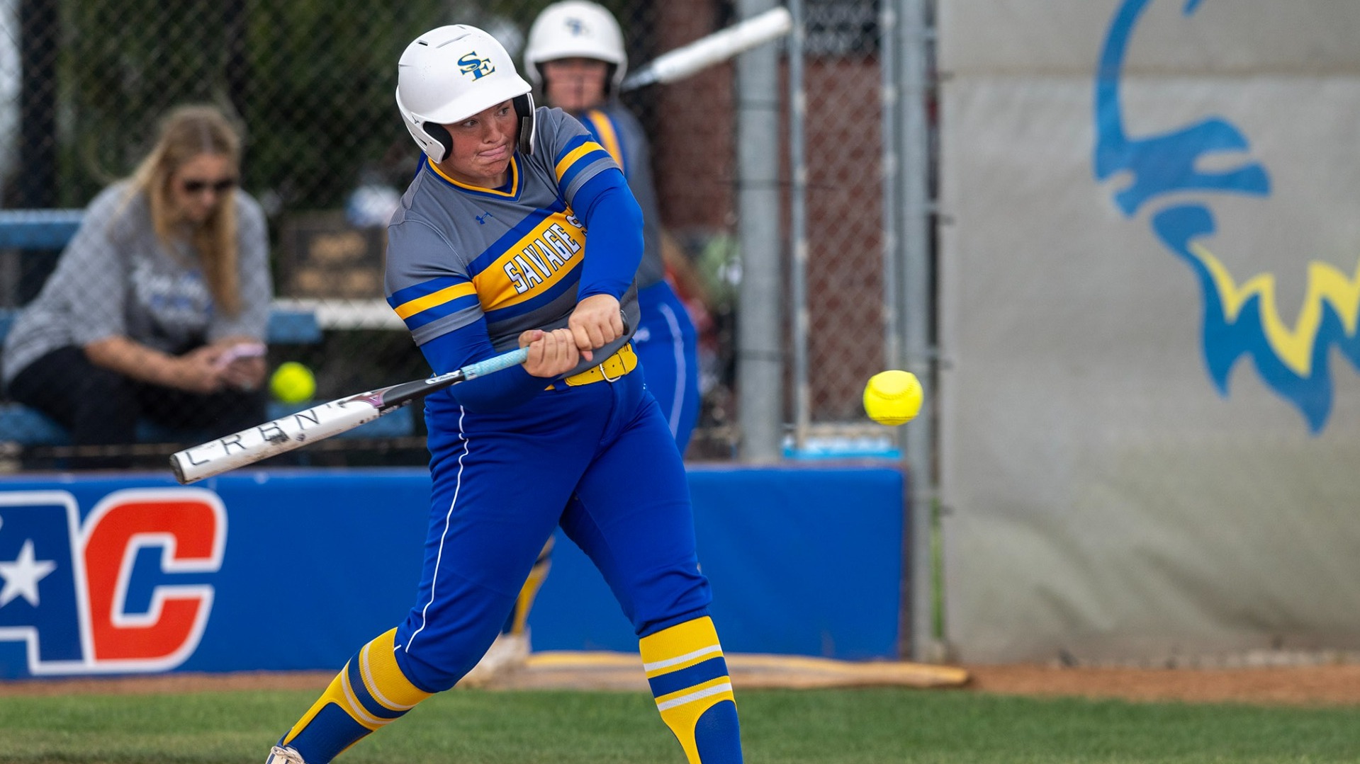 Emily Simmons batting vs. SWOSU