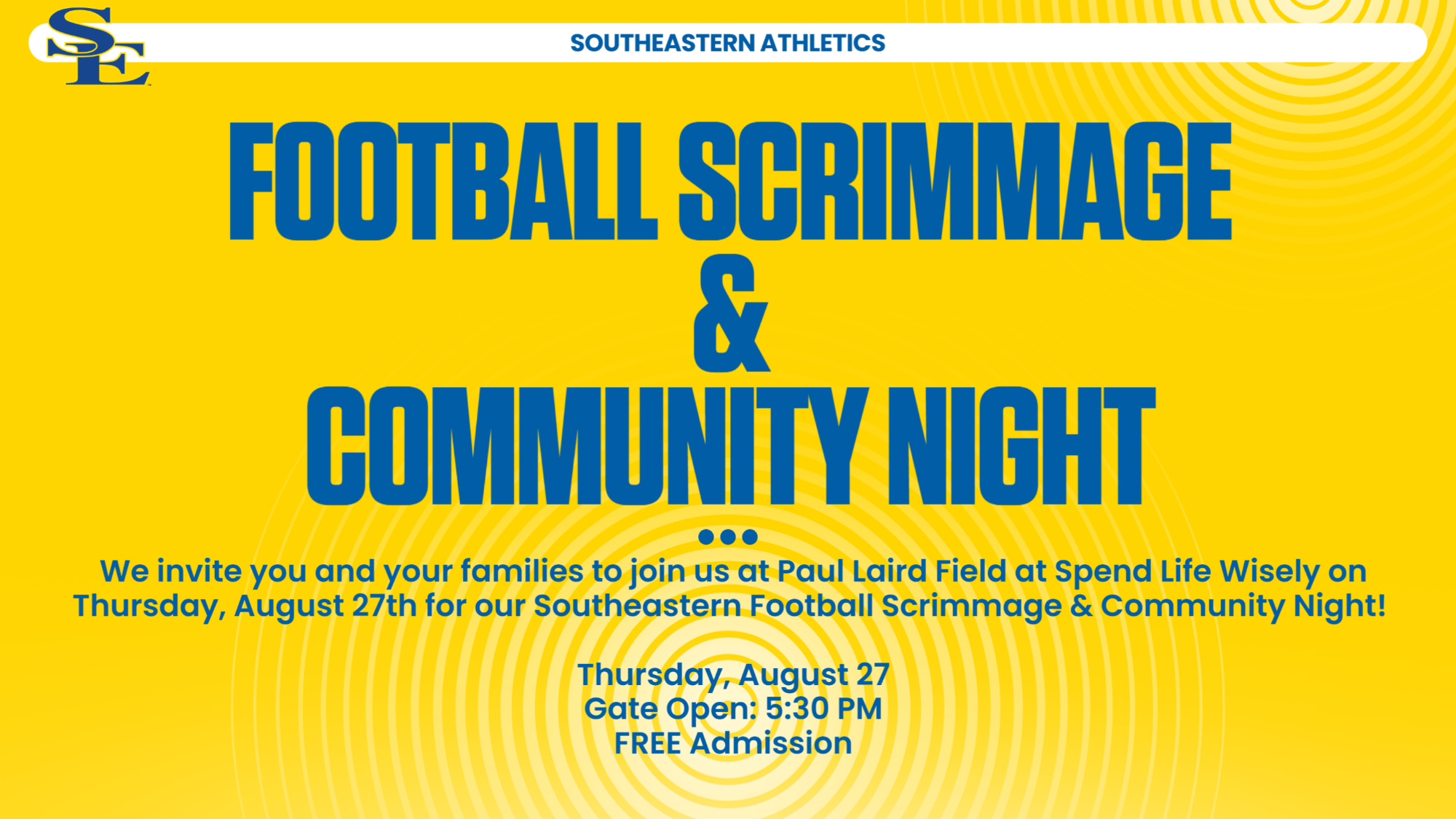SE COmmunity Night Graphic