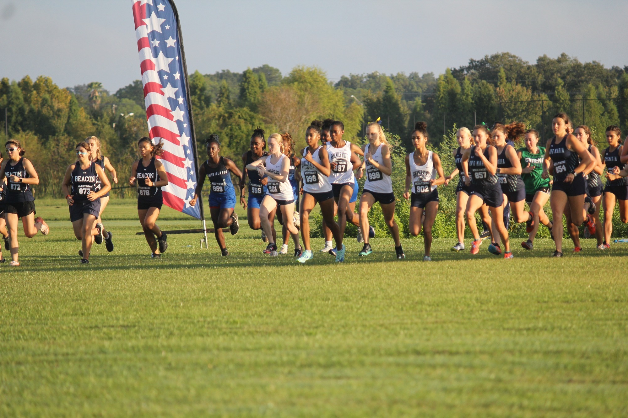 Women's Team at start