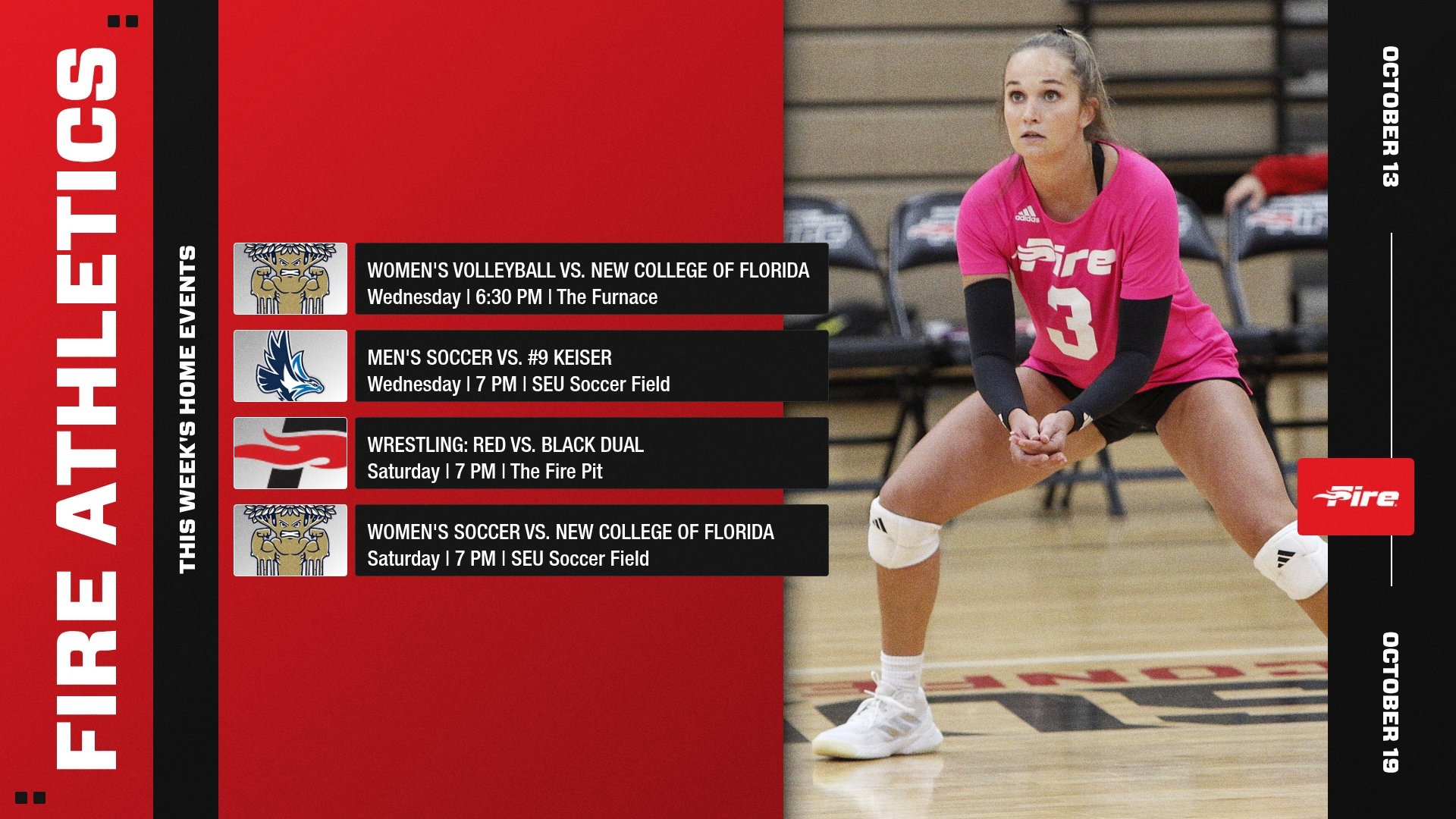 2025-26 Weekly Events - October 13