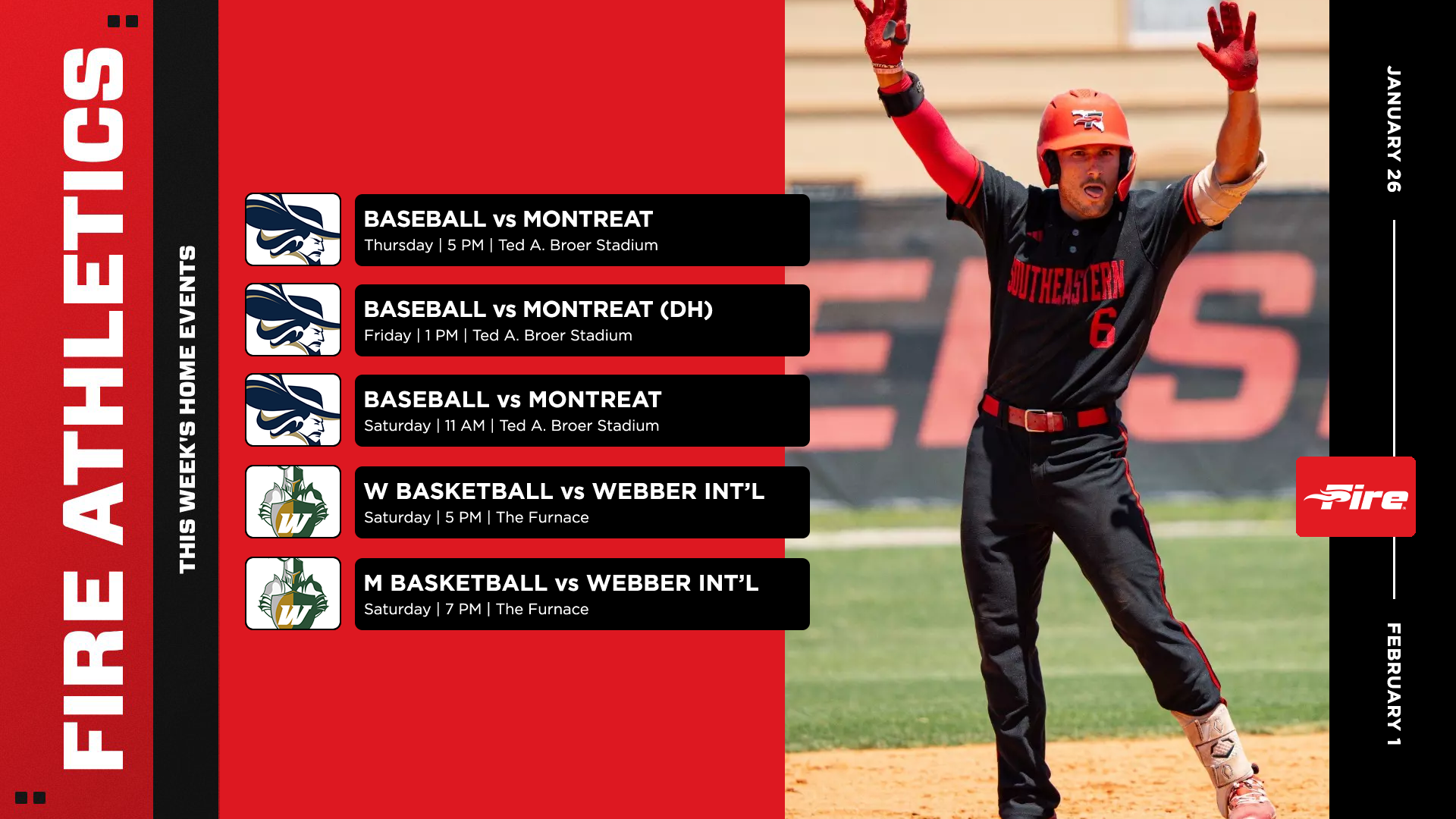 2526 Weekly Events -- January 26