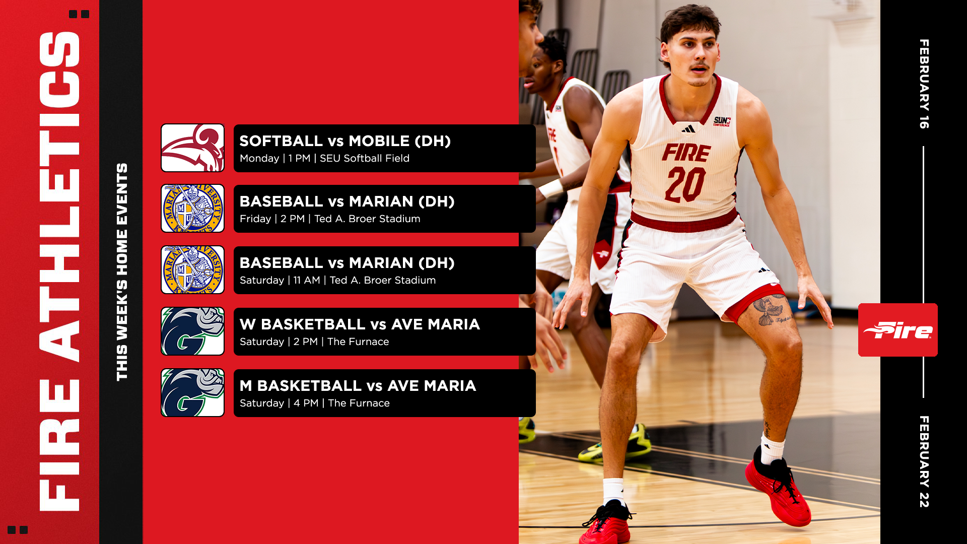 2526 Weekly Events -- February 16