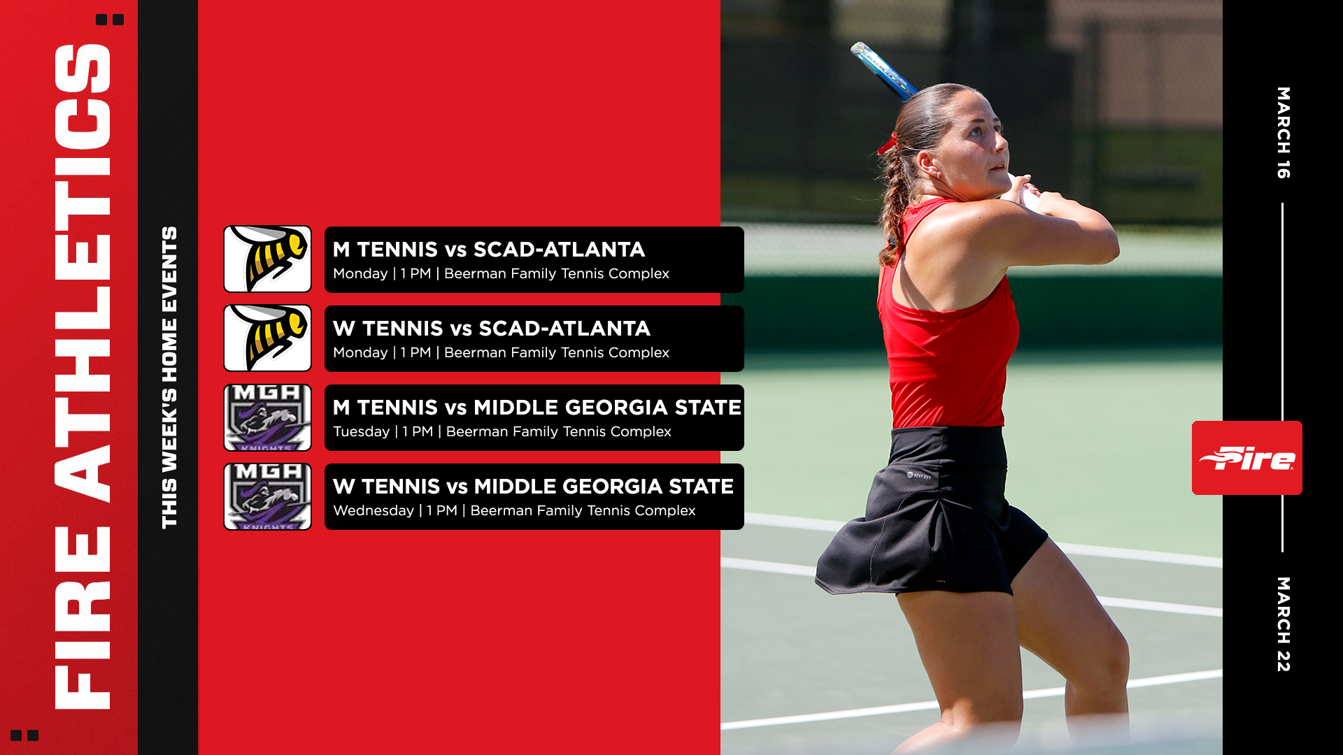 2526 Weekly Events -- March 16