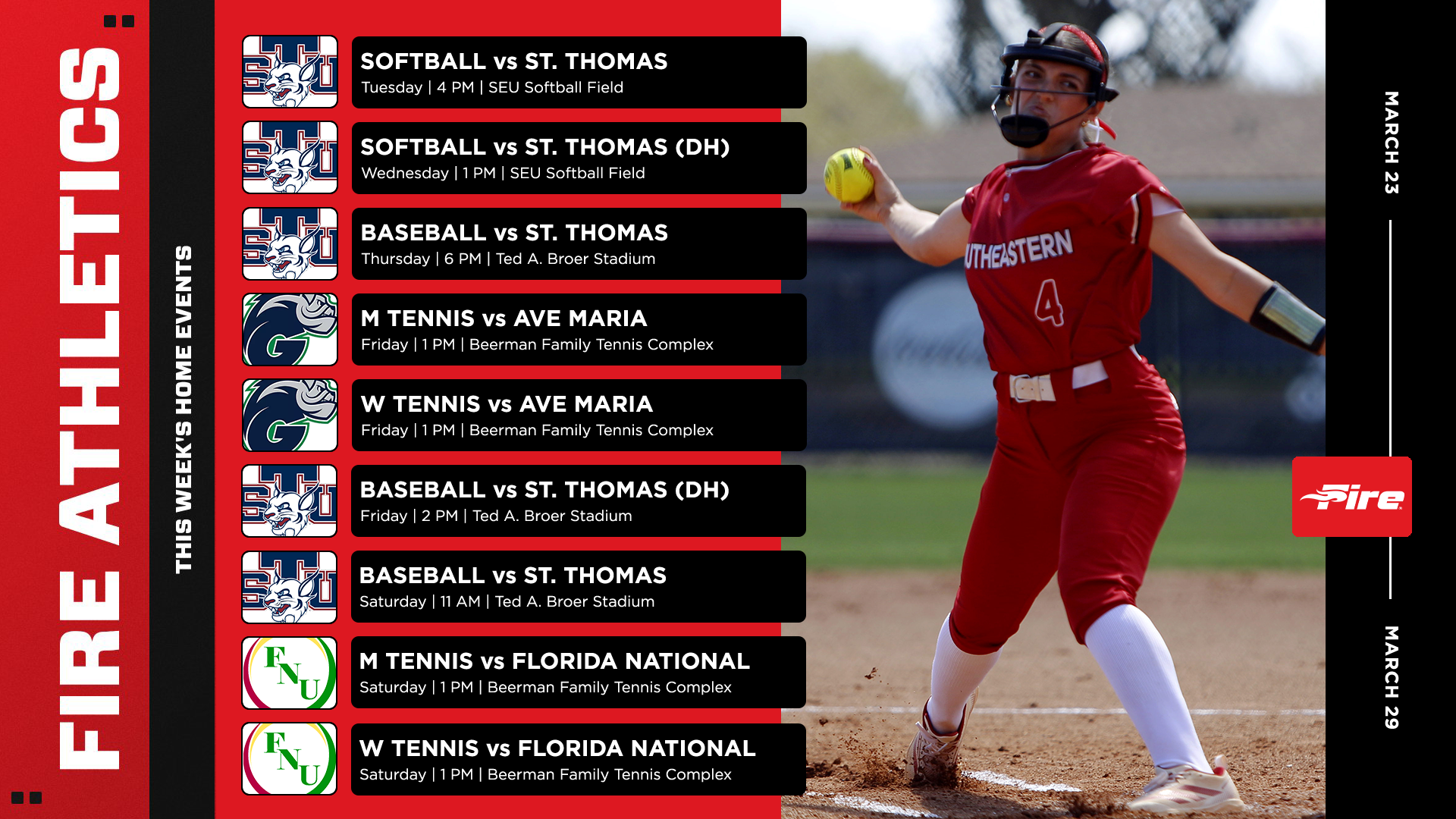 2526 Weekly Events -- March 23