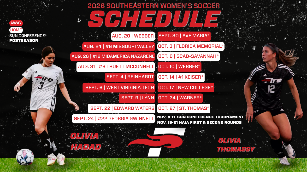 WSOC Schedule 2026