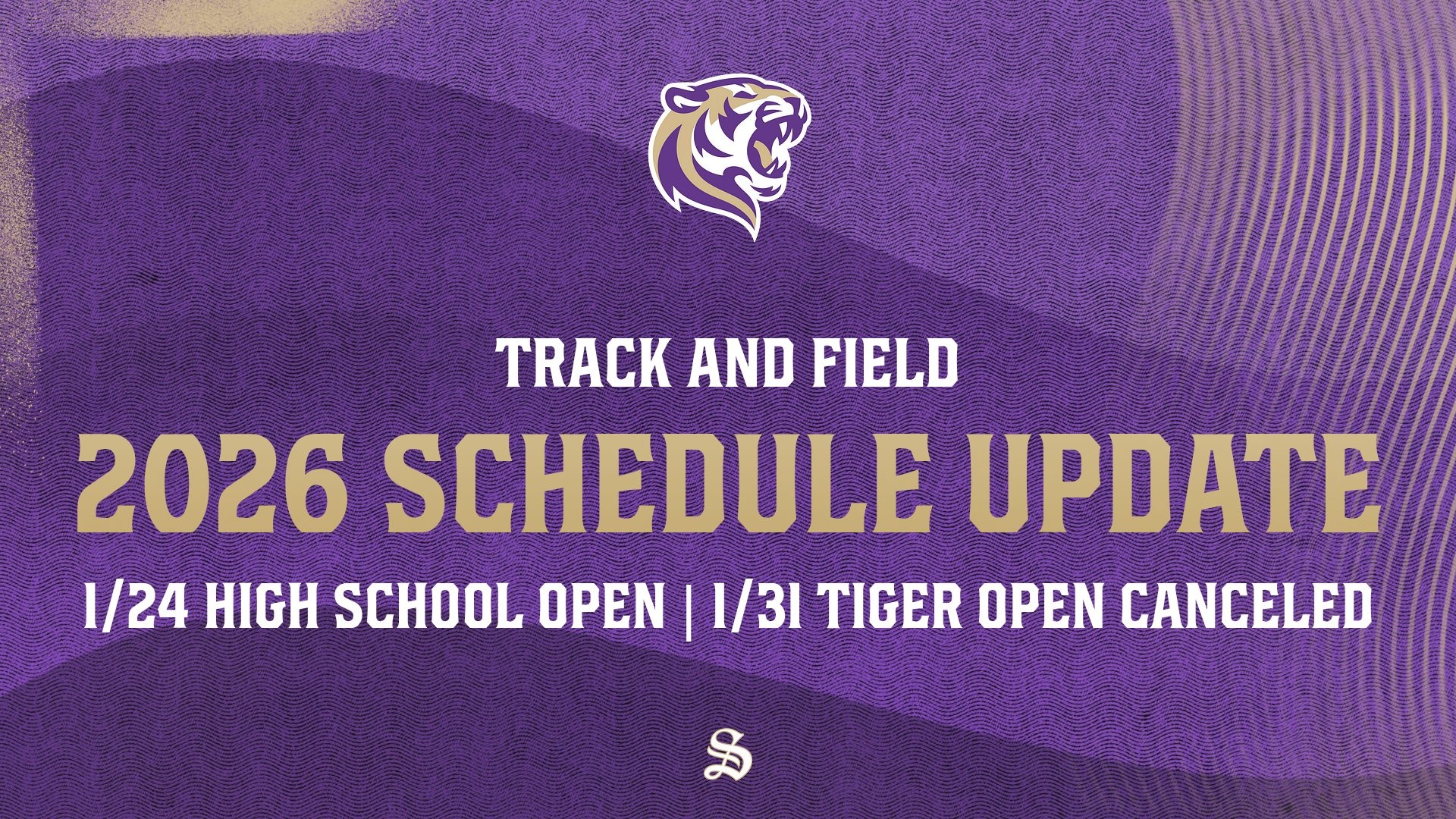 track and field schedule update