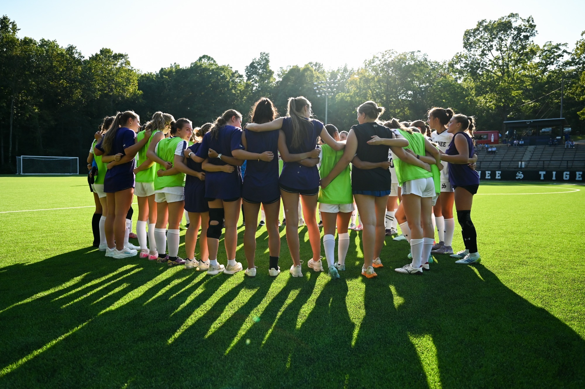 wsoc team huddle