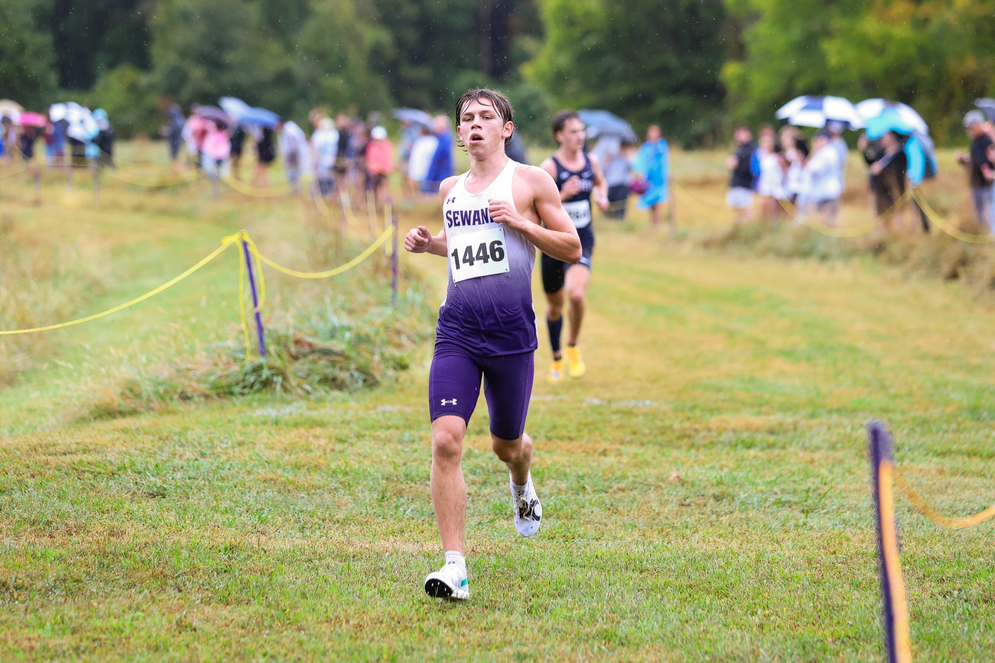 Jack Collins runs at the Mountain Goat Invitational