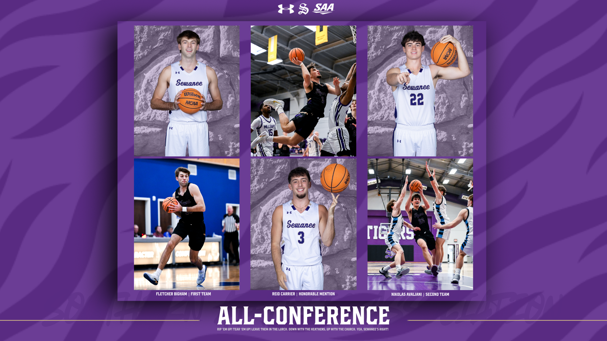 bigham, avaliani, carrier, All-SAA Honors