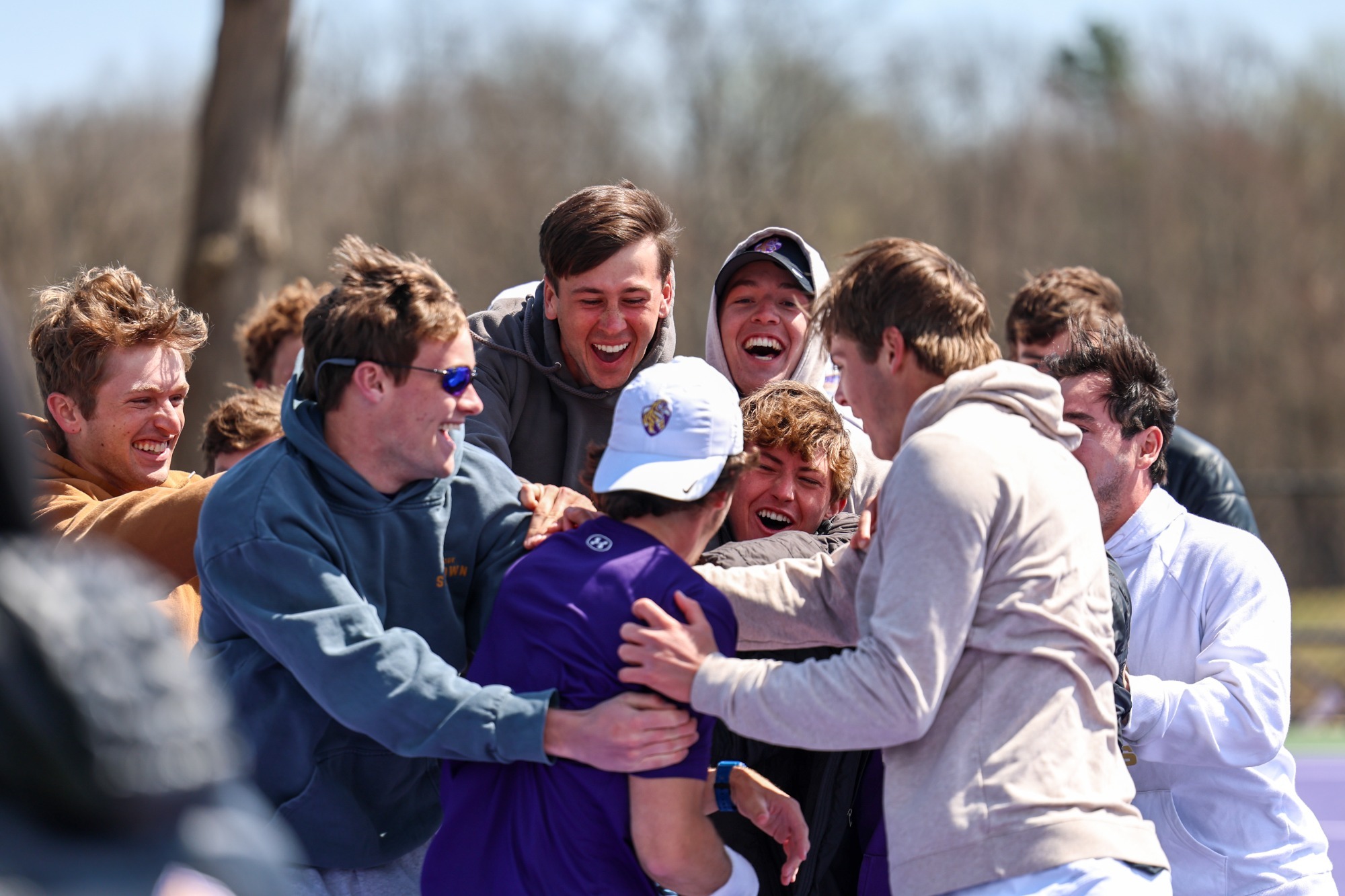 samuel schroerlucke clinches for 4-3 win over Trinity