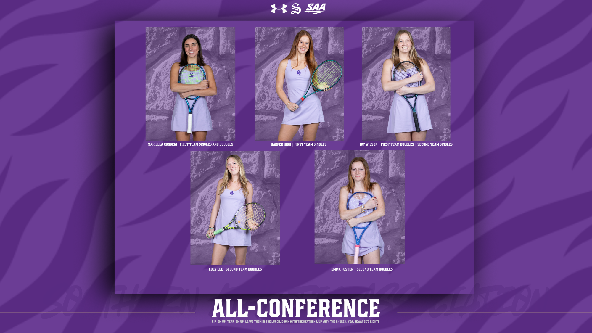 Women's tennis 2026 all-conference teams