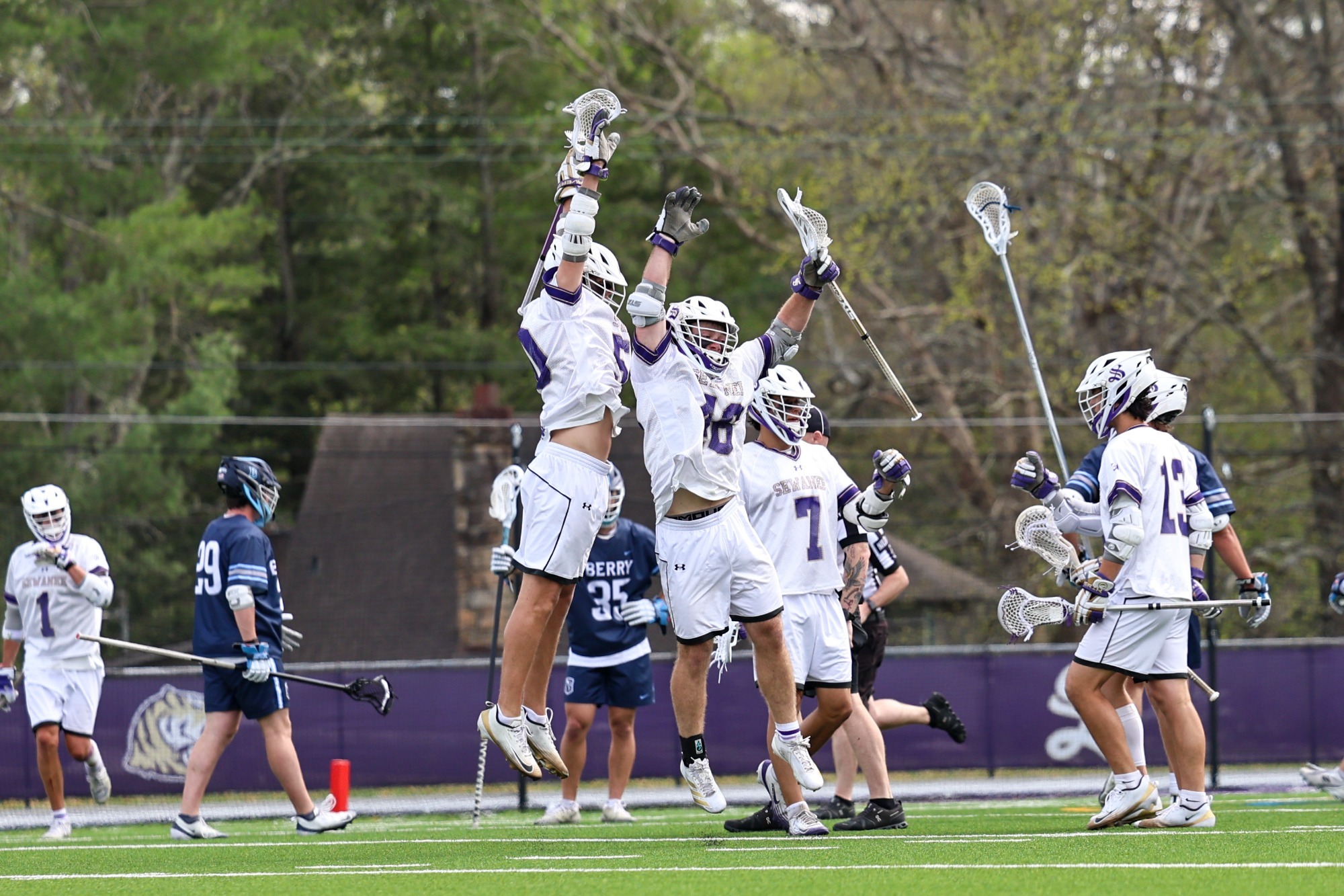 will kennedy, henry westfall celebrating goal vs berry