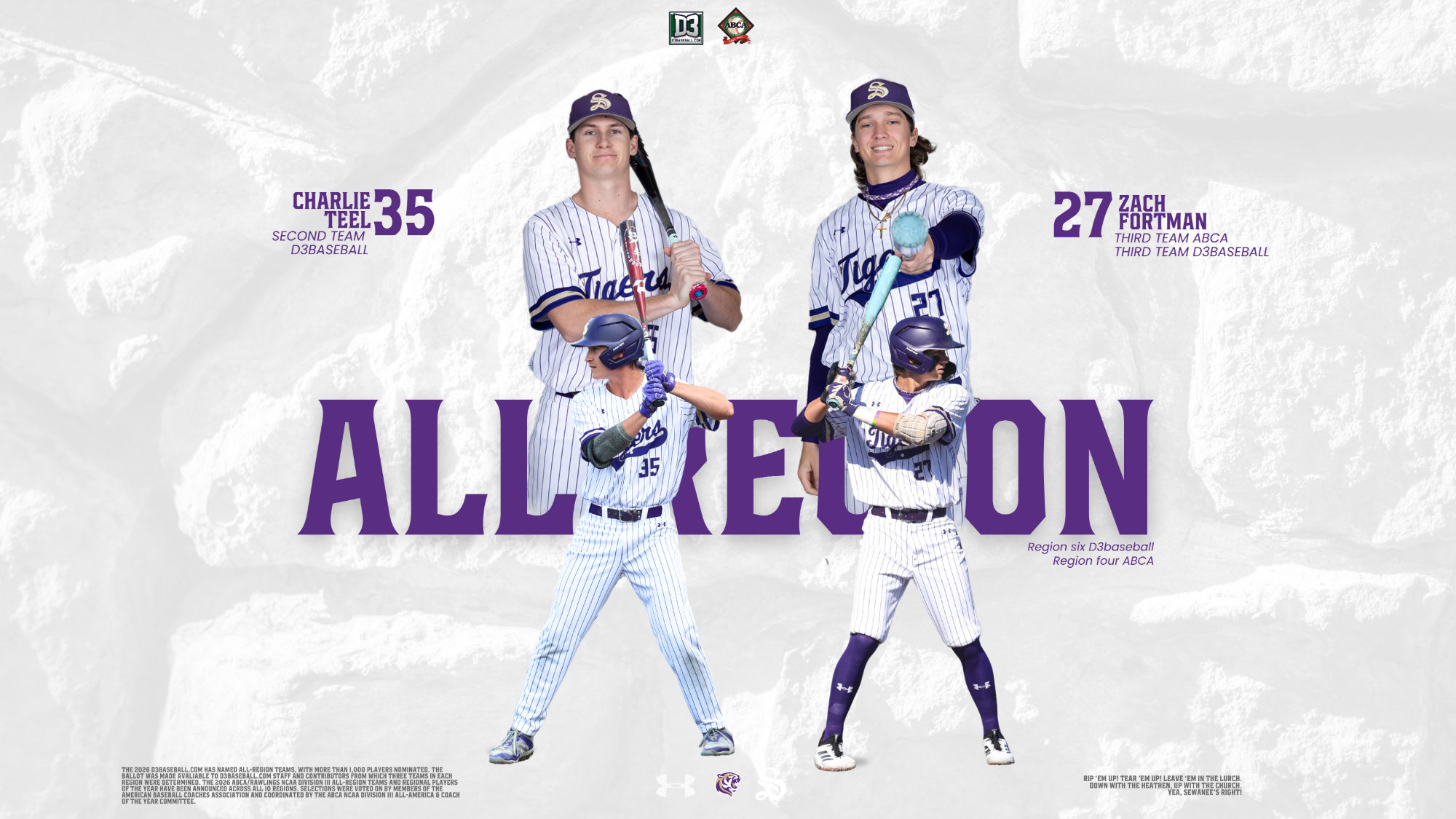 charlie teel, zach fortman all-region