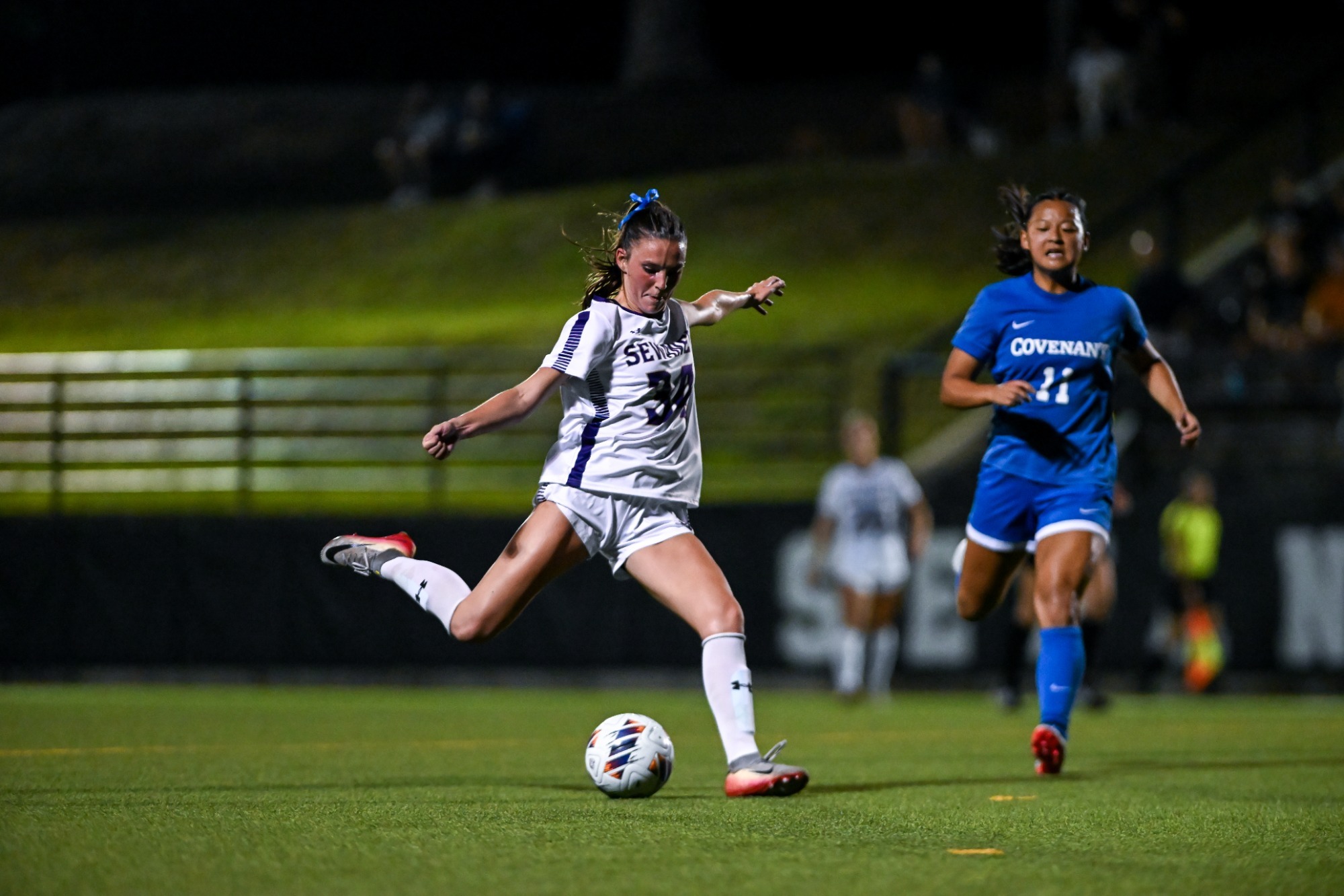 greer brantley scored her first collegiate goals against lagrange in 7-0 win
