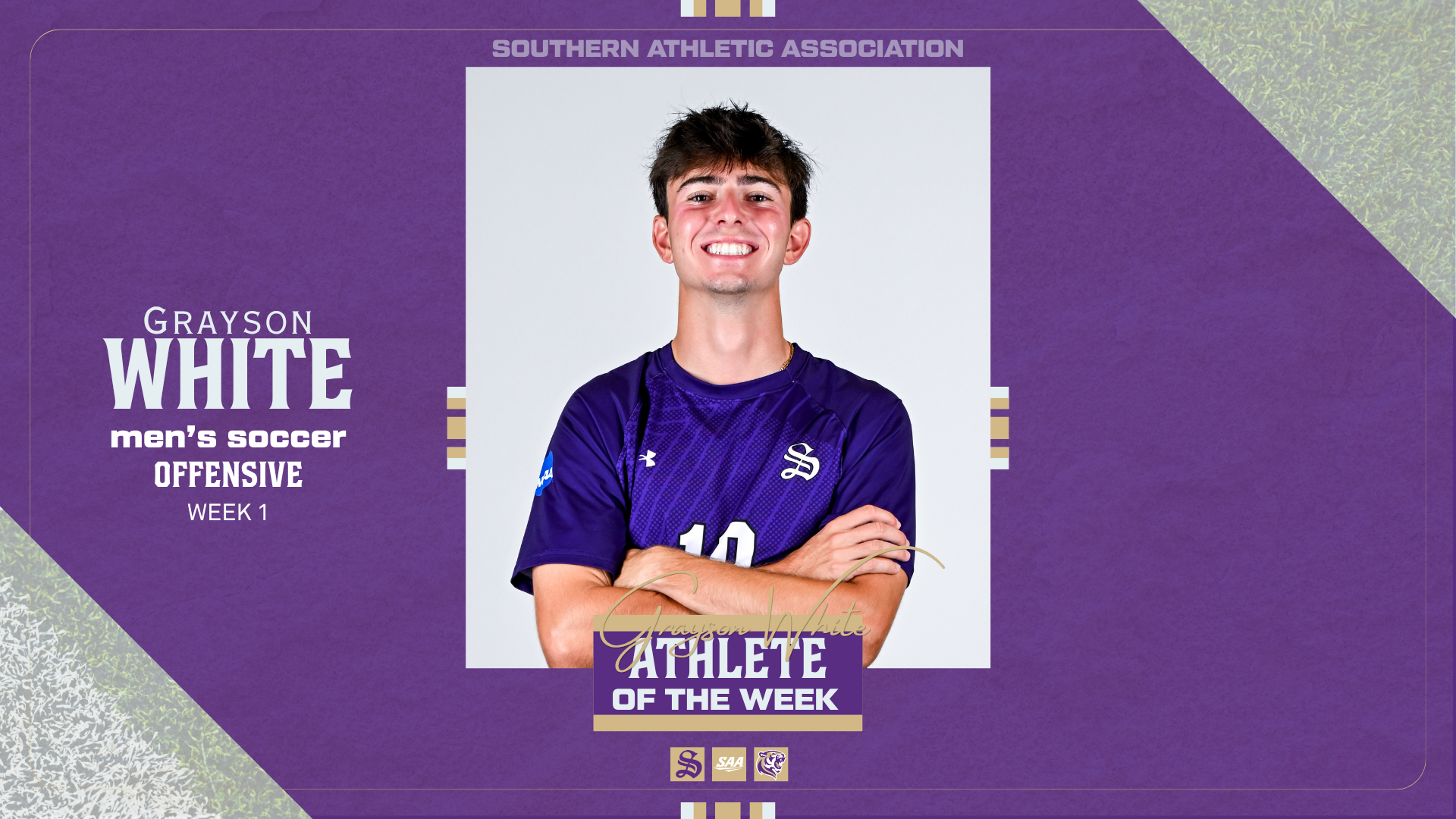 grayson white athlete of the week, week 1