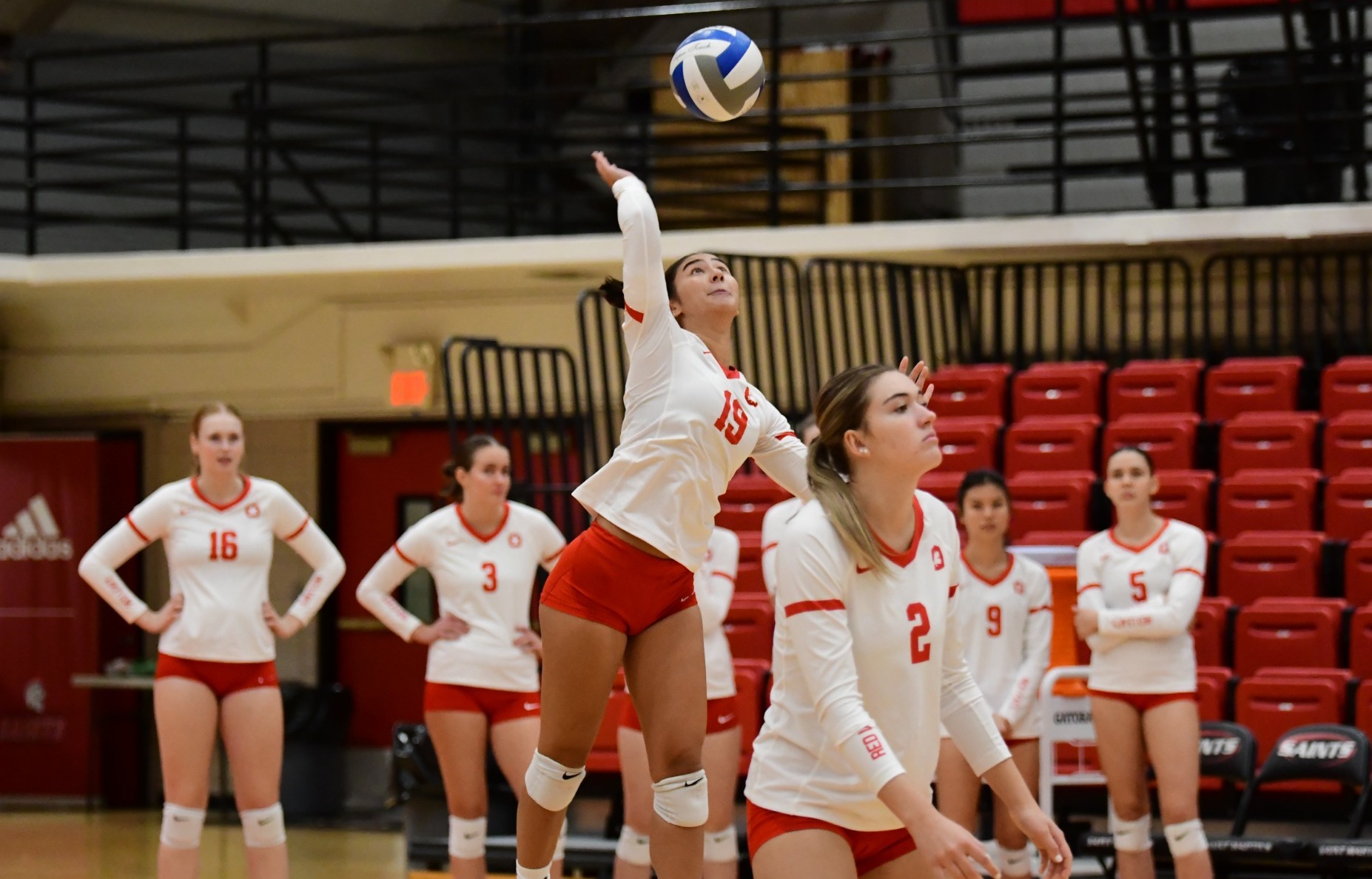 SFU Volleyball Soars to Victory The Red Leafs Tops Falcons 31 for