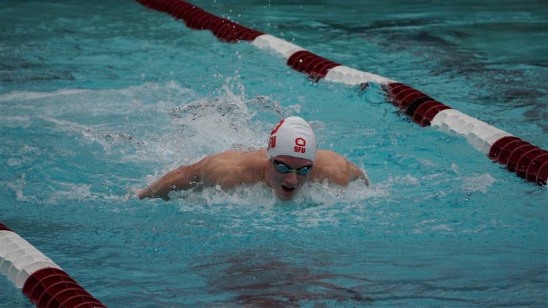 SFU men's swimming competitor
