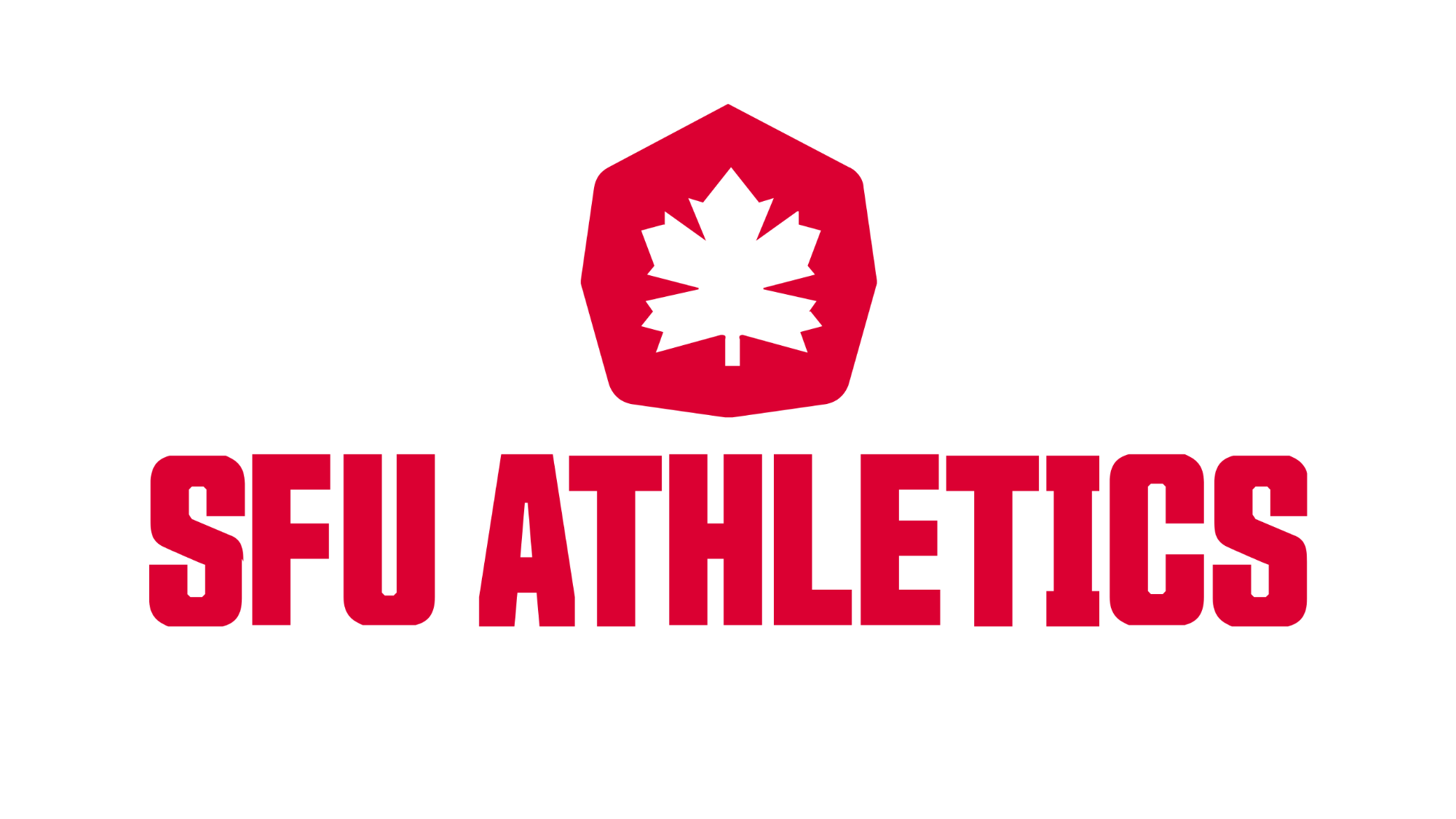 SFU Athletics with Red Leaf logo