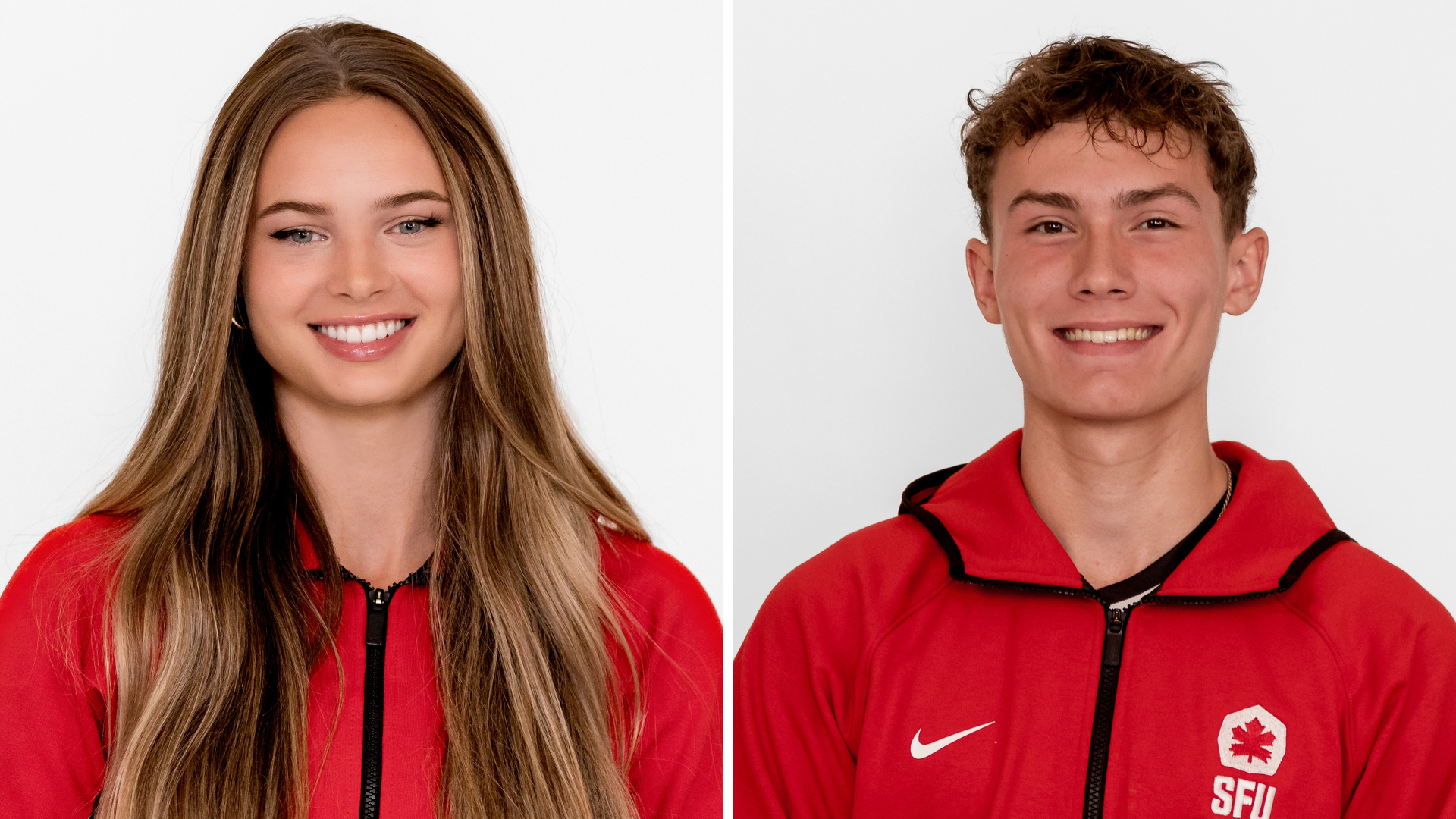 Side-by-side head shots of Emma Cannan and Nathan Roth