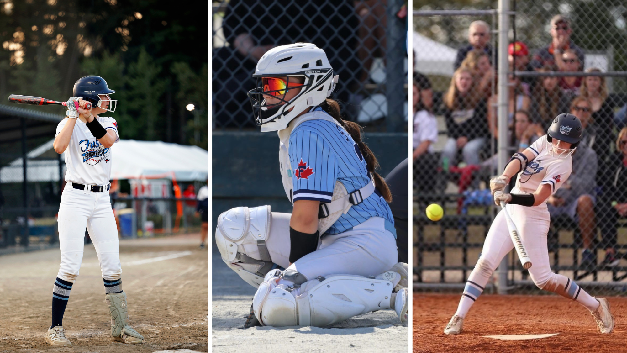 Softball recruits Camryn Innes, Sophie St Denis and Macy Reimer