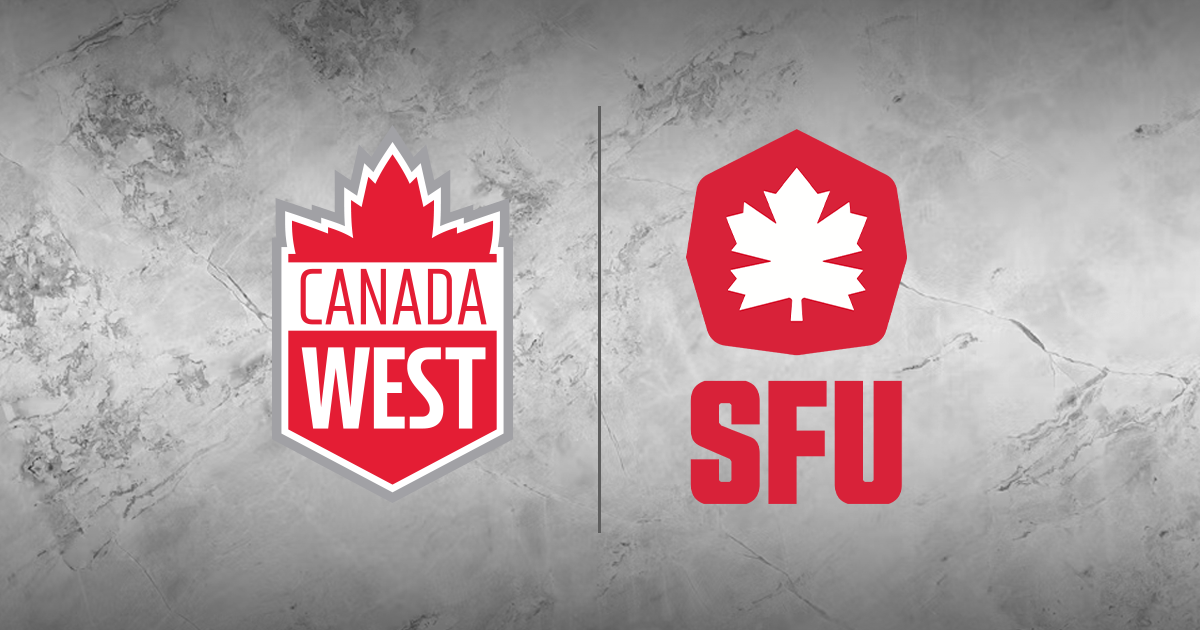 Canada West and SFU Athletics logos