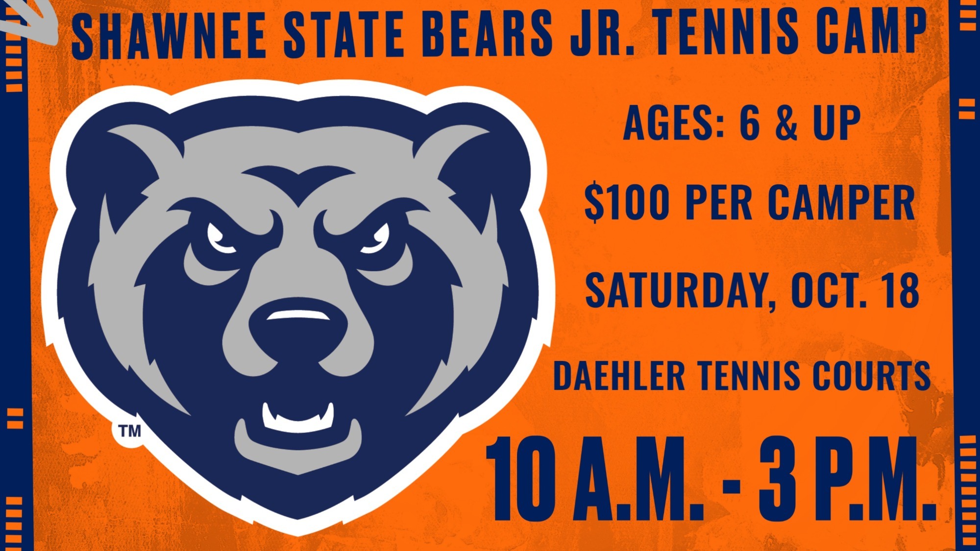 SSU Bears Junior Tennis Camp