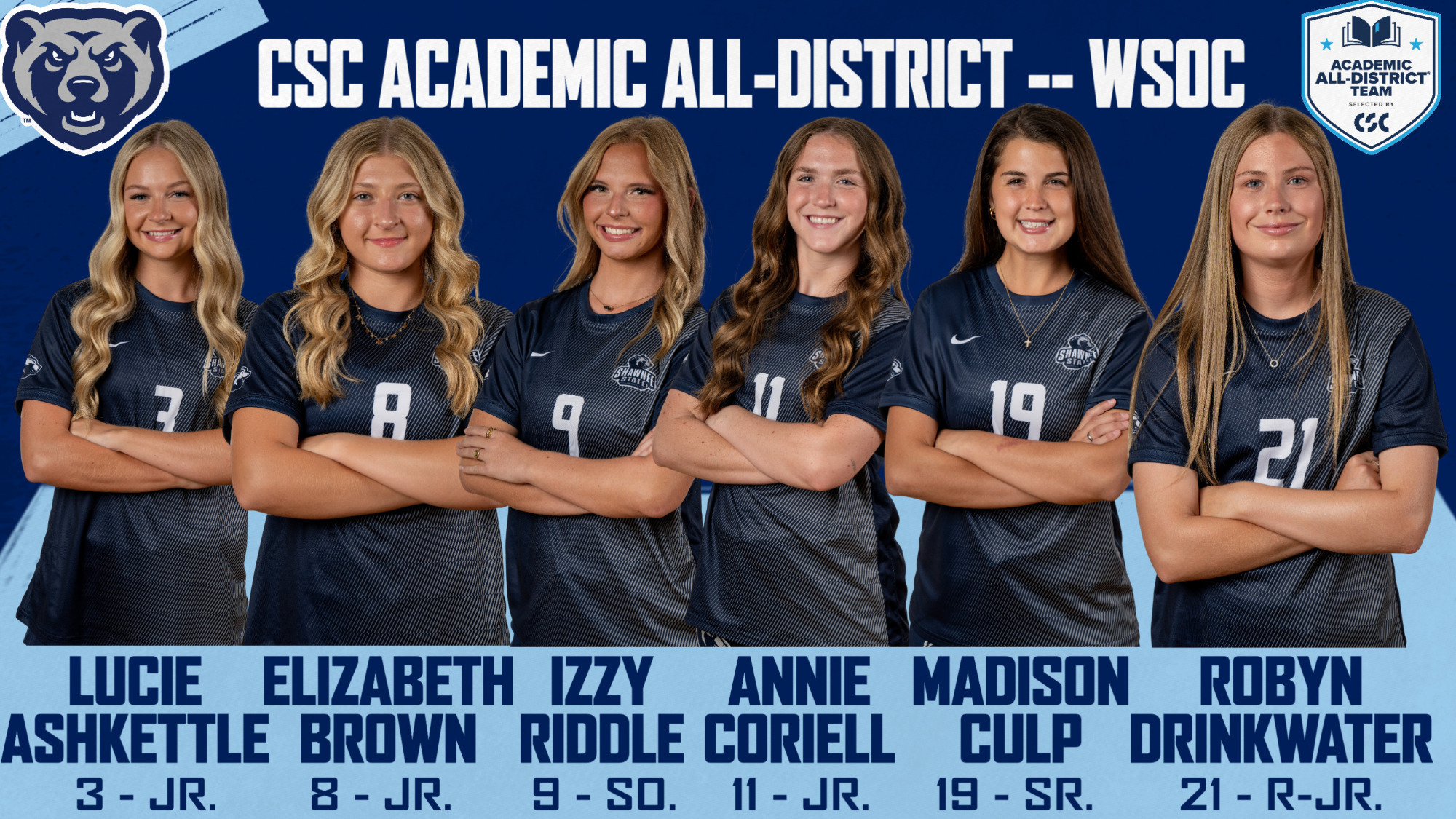 2025-26 CSC Academic All-District WSOC