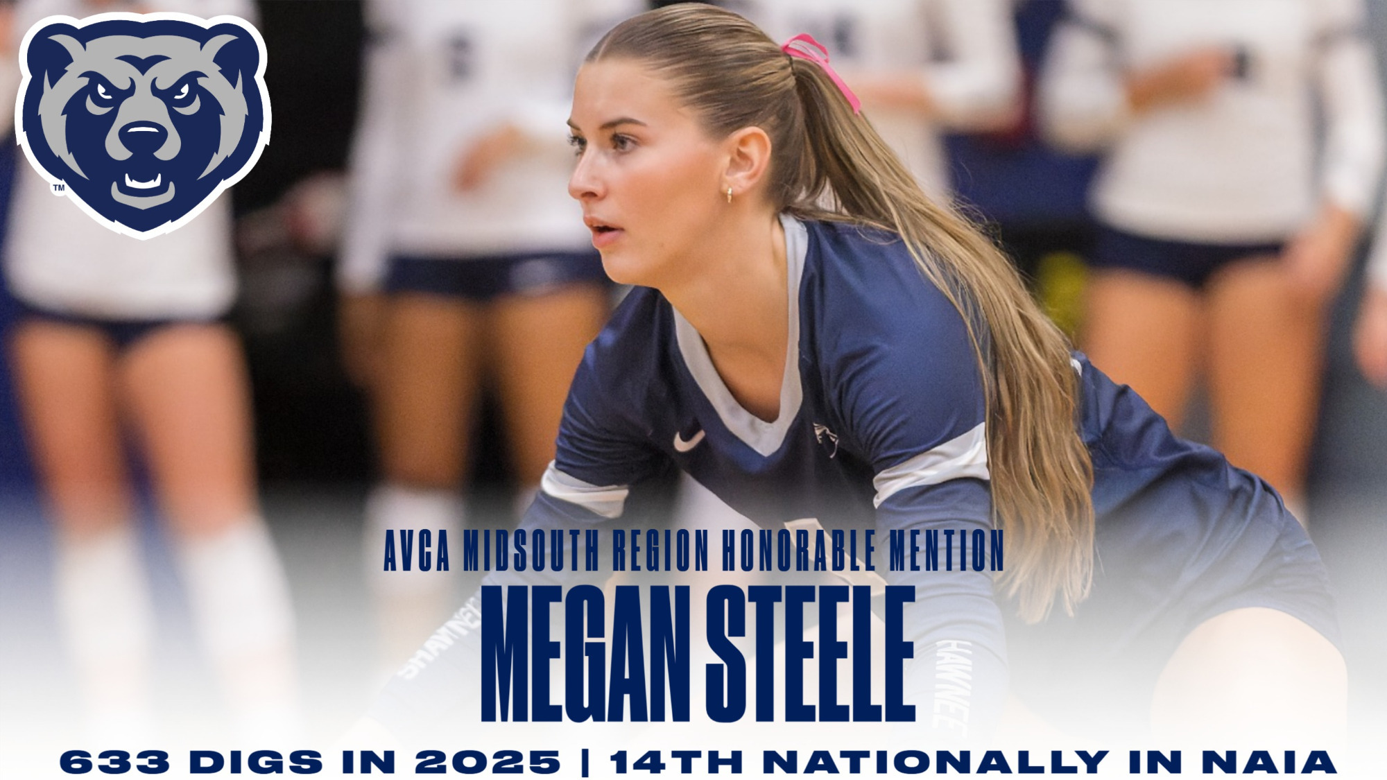 Megan Steele AVCA MidSouth Region HM