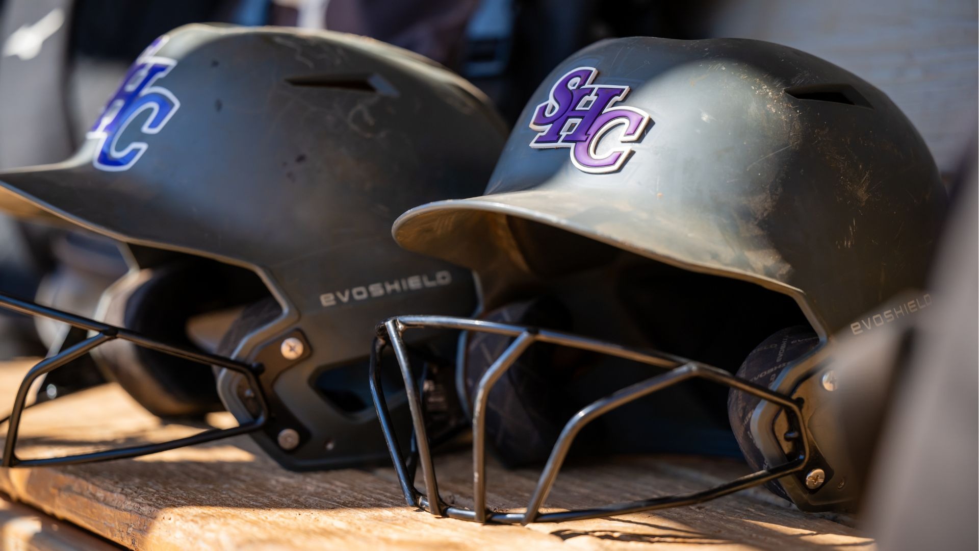 Spring Hill Softball helmets