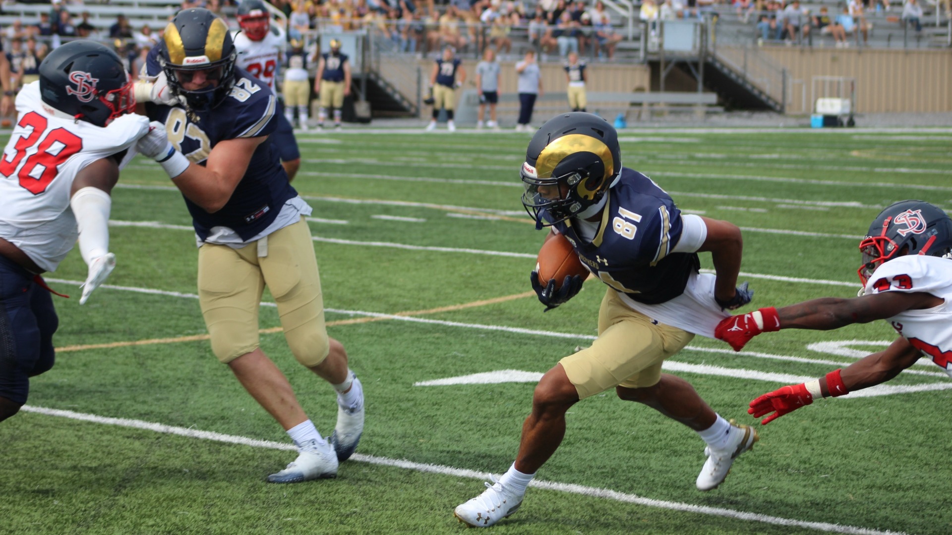 Shepherd Football Holds Off Shippensburg Shepherd University Athletics